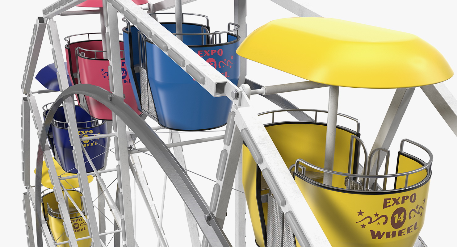 Amusement Park Ferris Wheel 3D