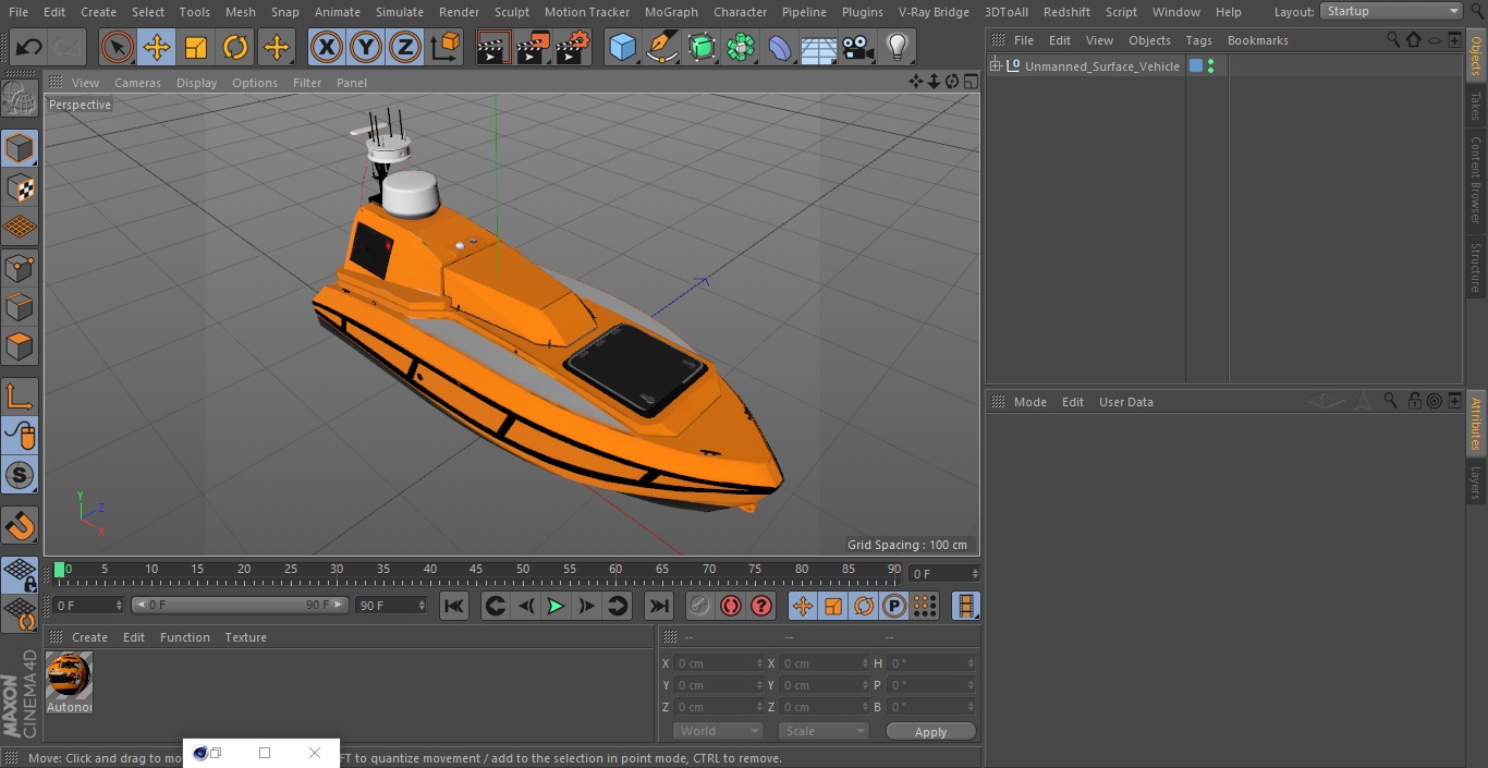 Unmanned Surface Vehicle 3D model