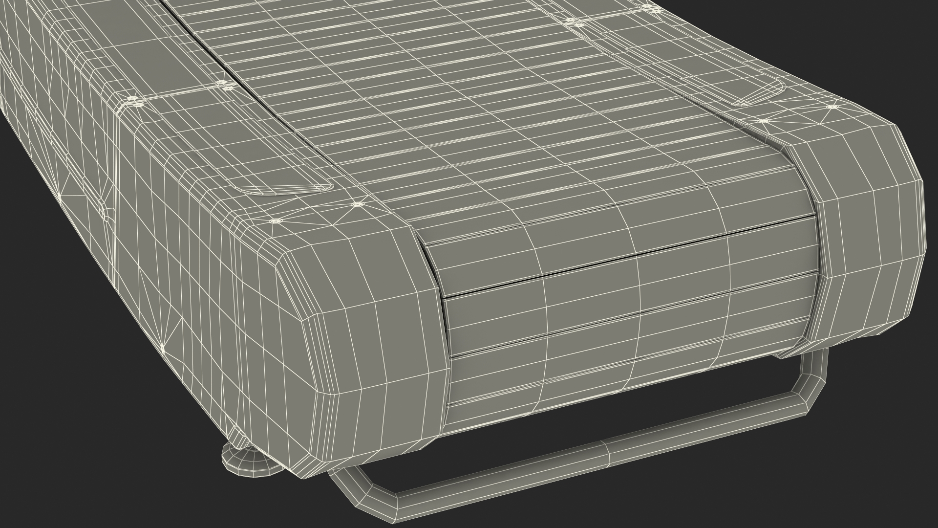 Airmill Air Runner Crossfit Treadmill Rigged 3D model