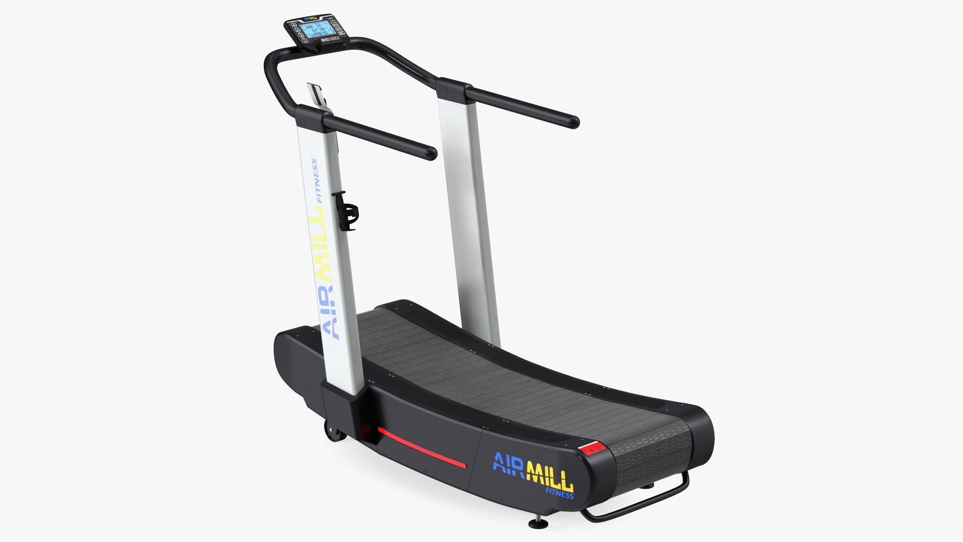 Airmill Air Runner Crossfit Treadmill Rigged 3D model