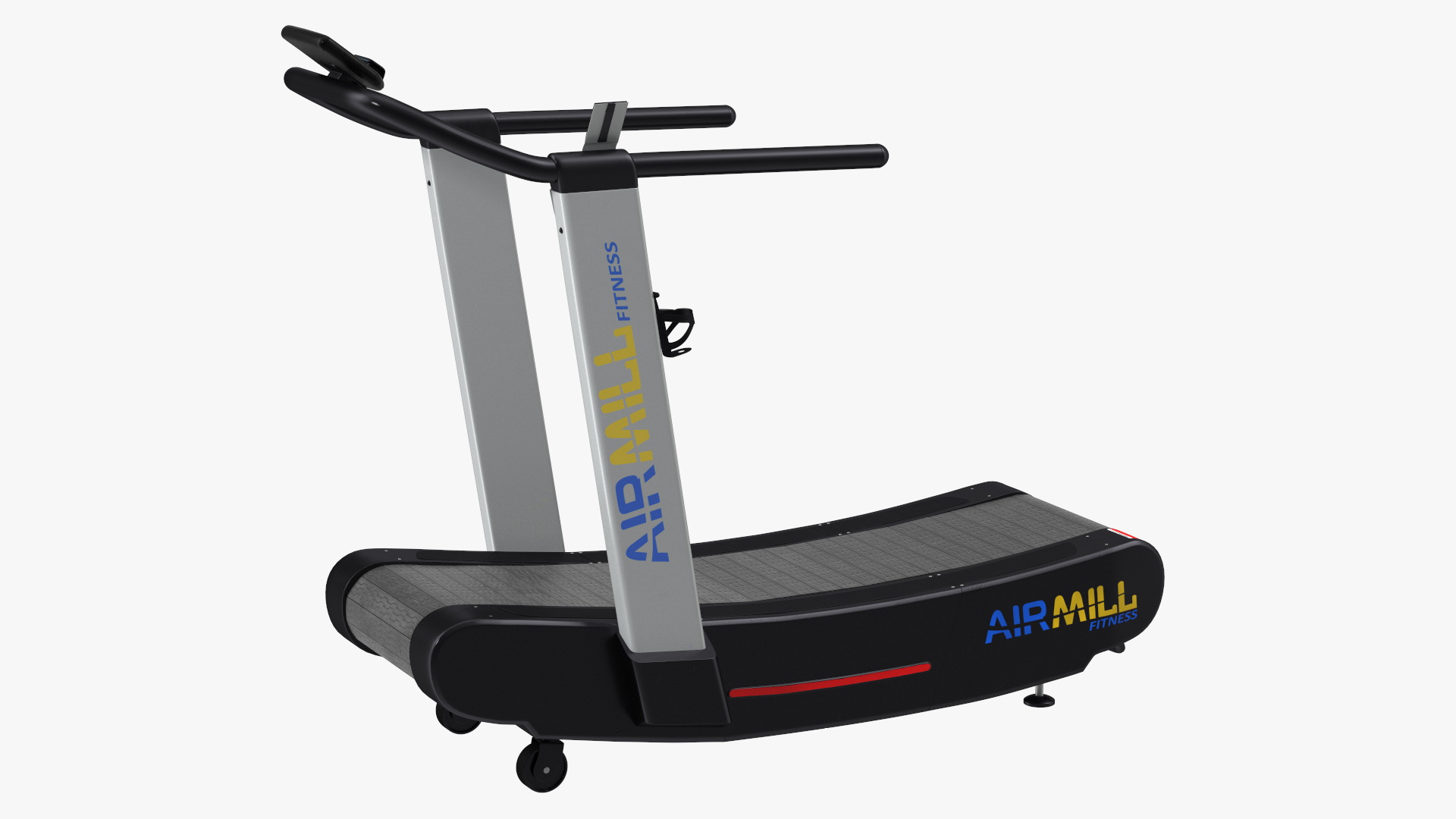 Airmill Air Runner Crossfit Treadmill Rigged 3D model