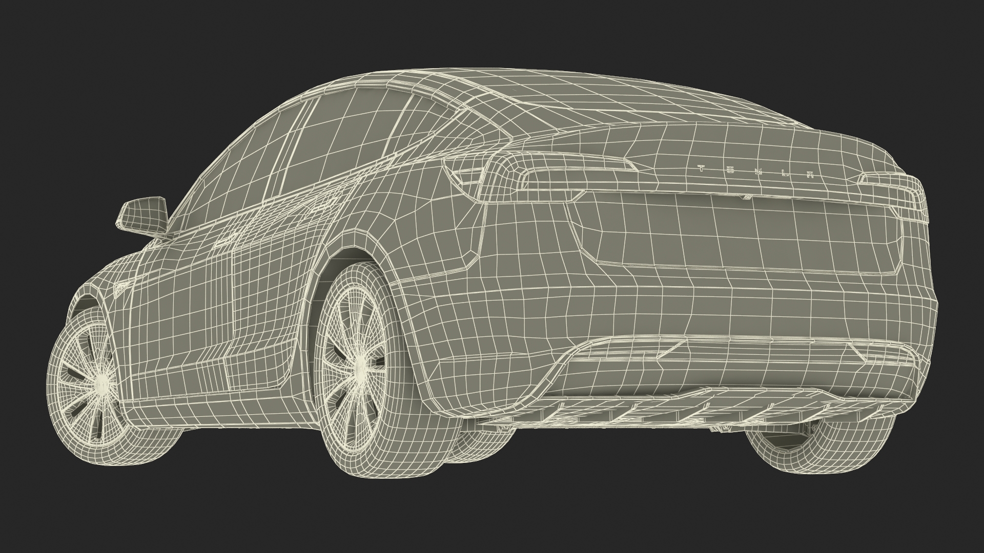 3D Tesla Model 3 2024 White Rigged