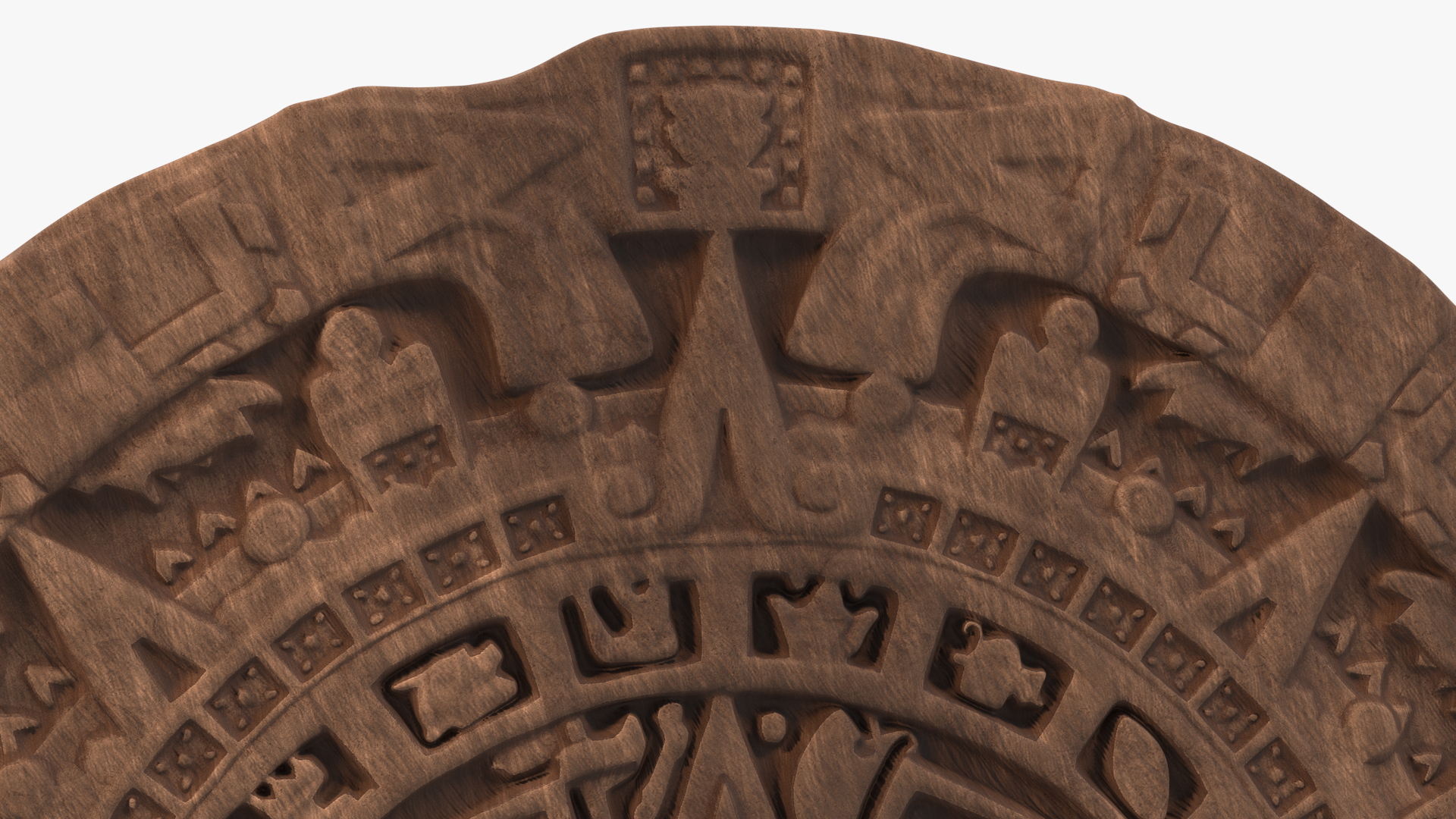 3D Maya Calendar Wood model