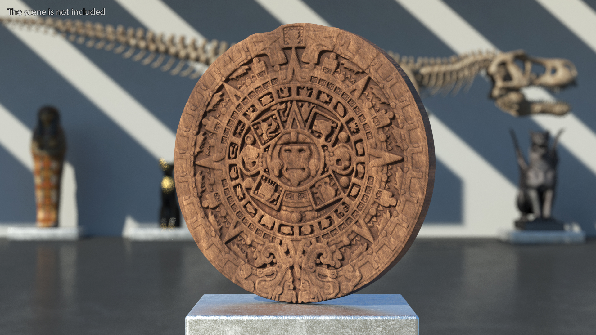 3D Maya Calendar Wood model