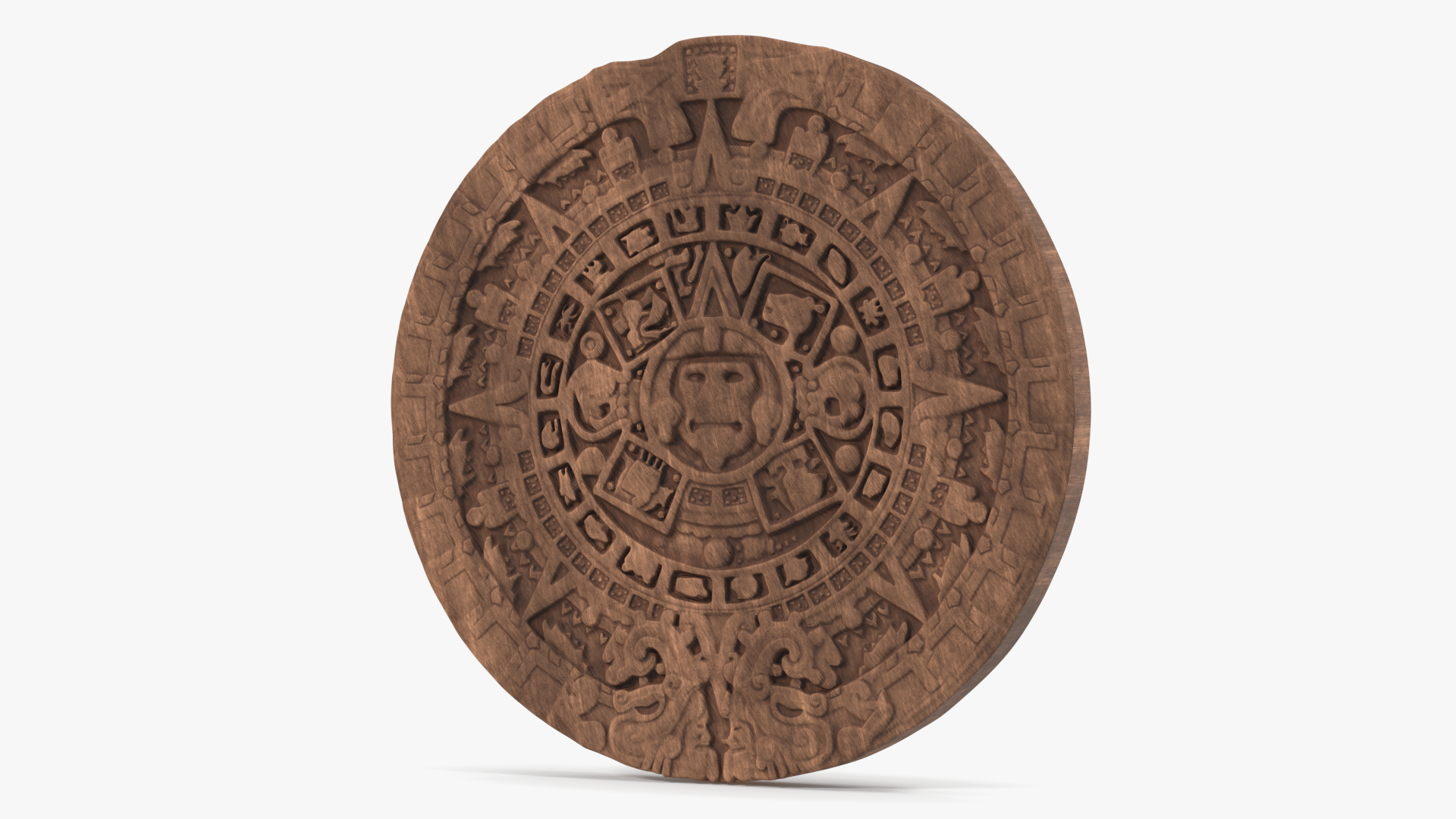 3D Maya Calendar Wood model