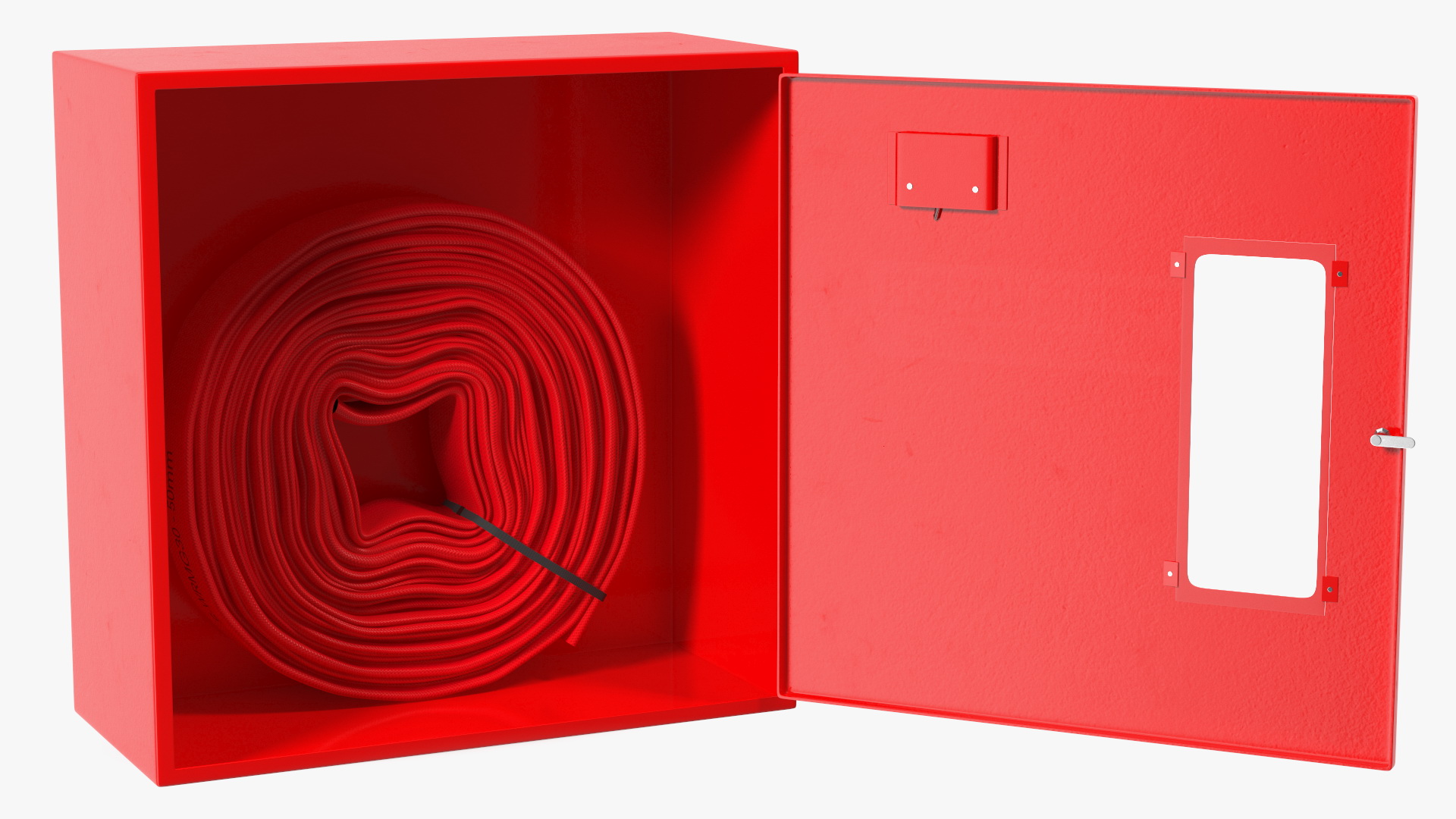 3D Fire Hose Cabinet Set