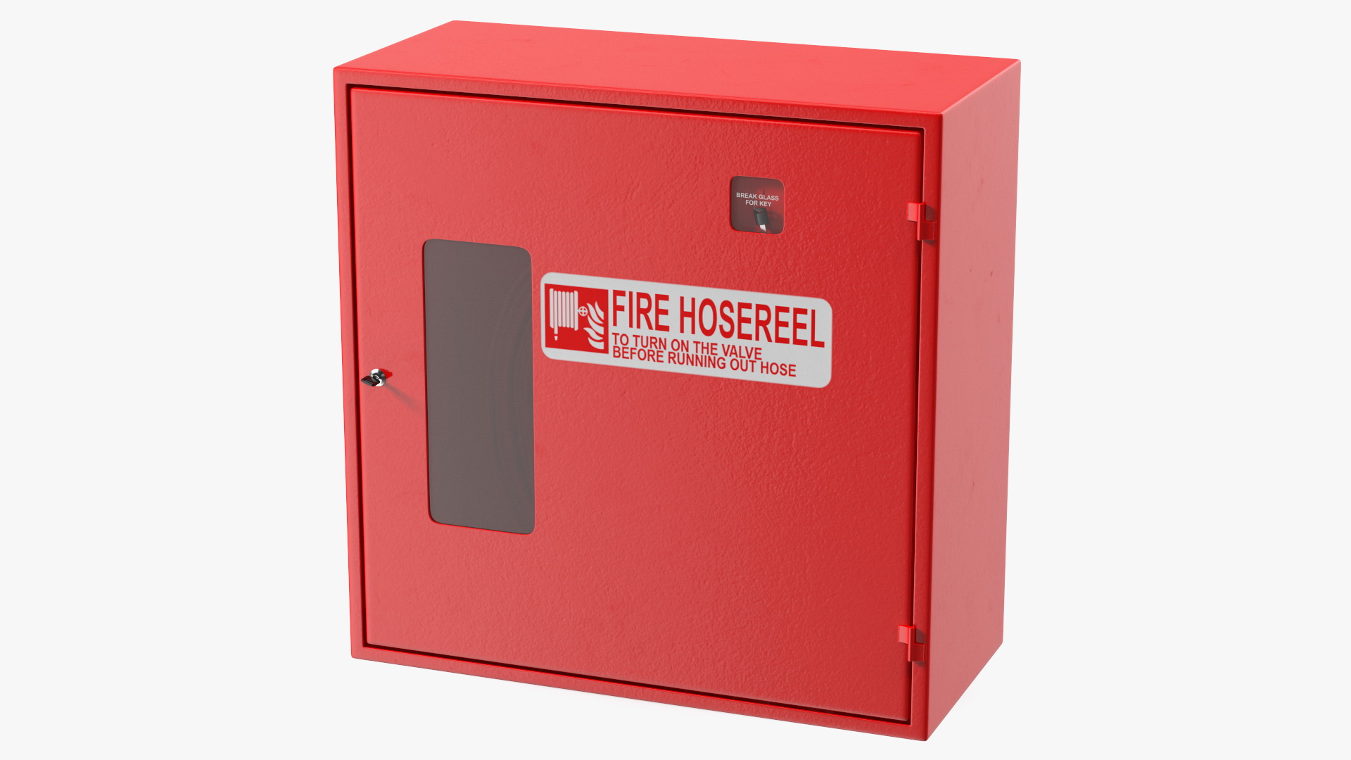 3D Fire Hose Cabinet Set