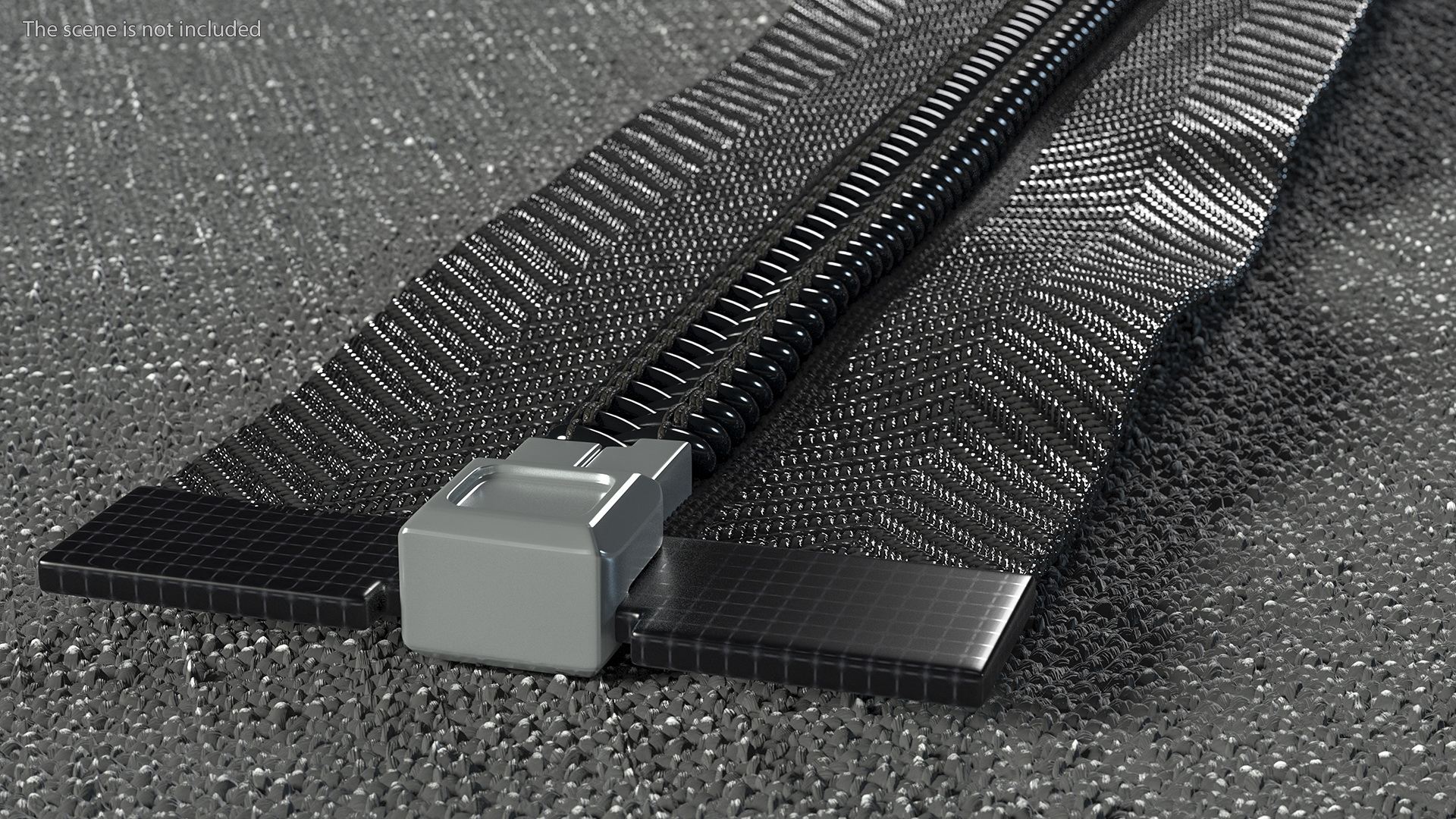 3D Nylon Coil Separating Zipper with Slider Black