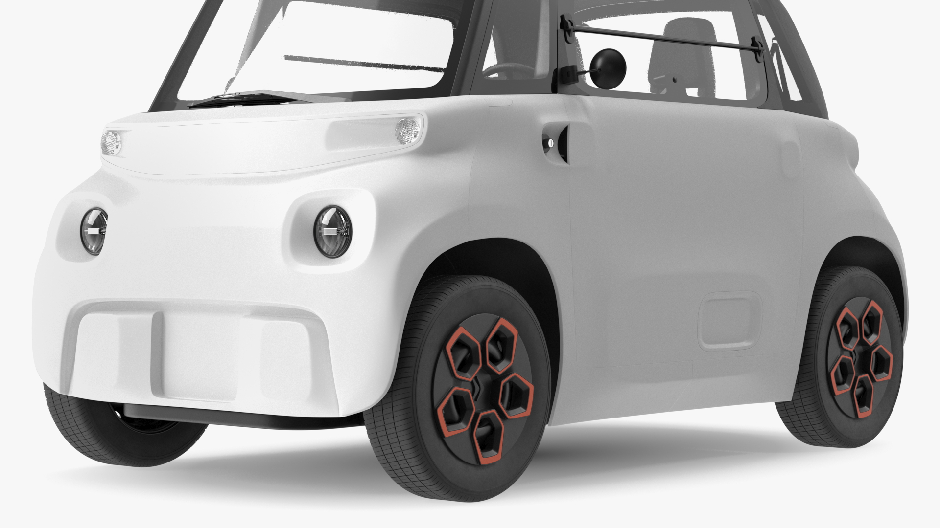 3D model Small Electric Car Rigged