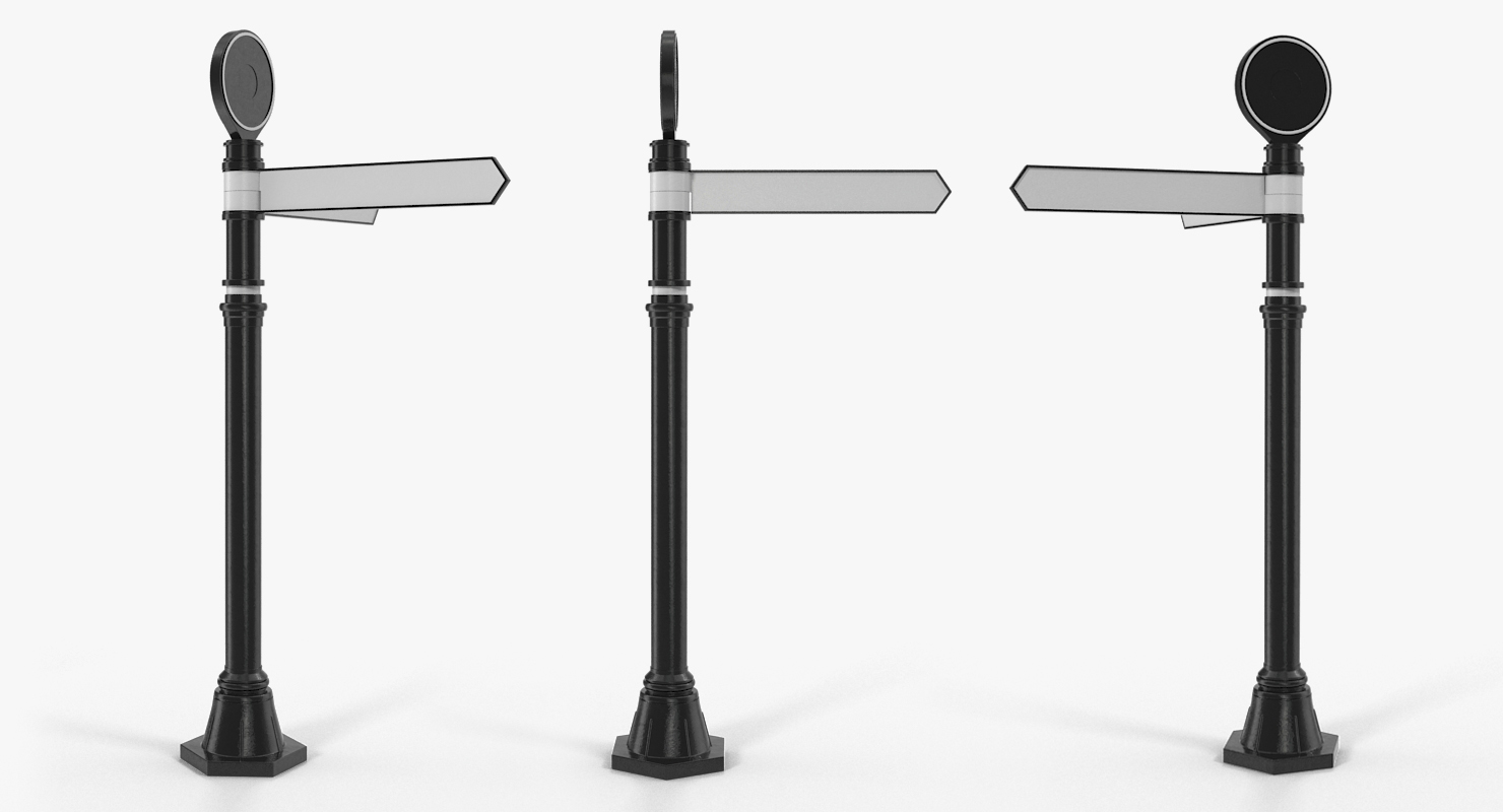 Blank Signpost 3D model