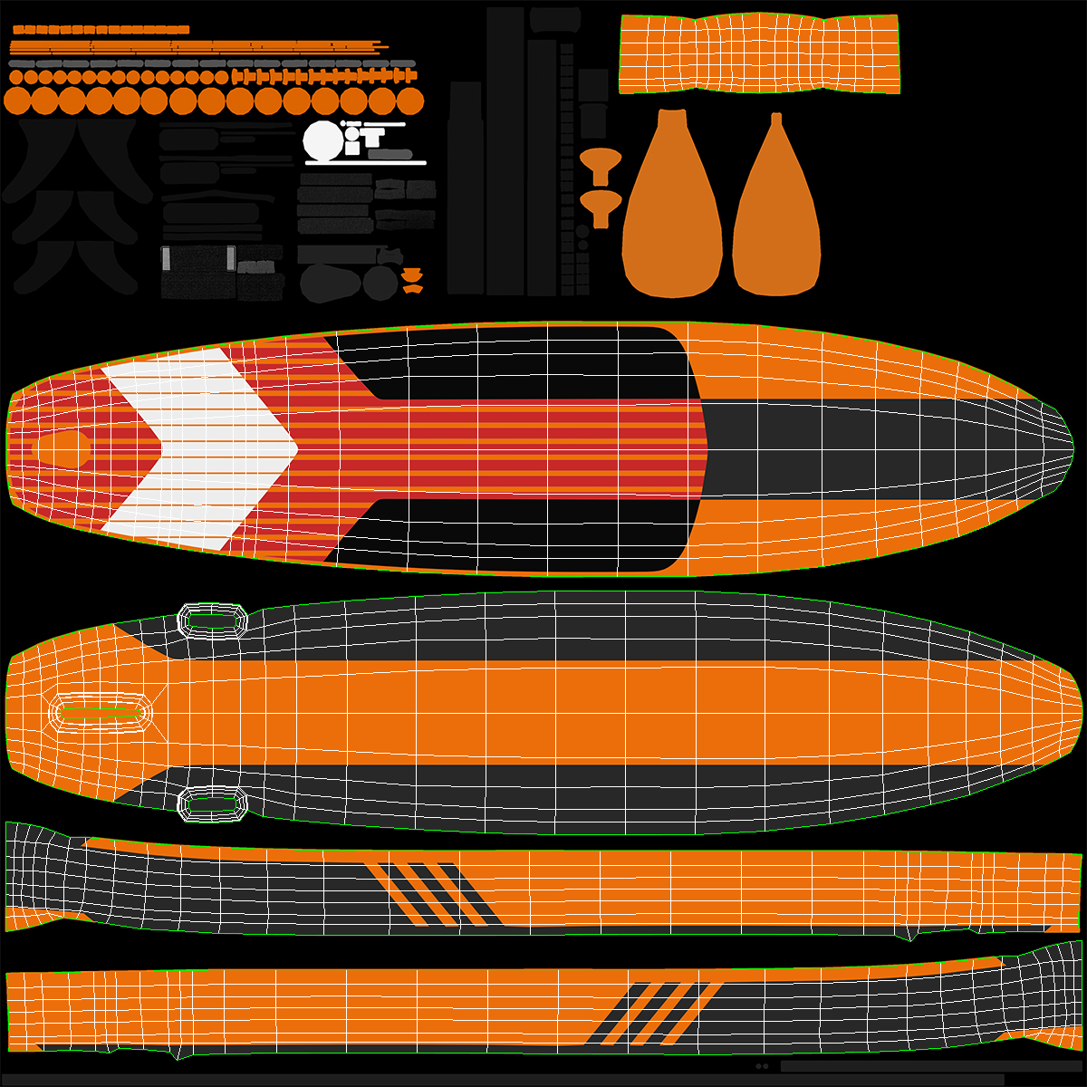 3D Stand Up Paddle Board