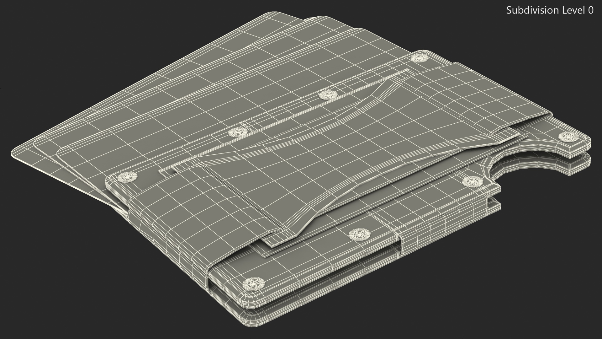 3D model Minimalistic Wallet Green