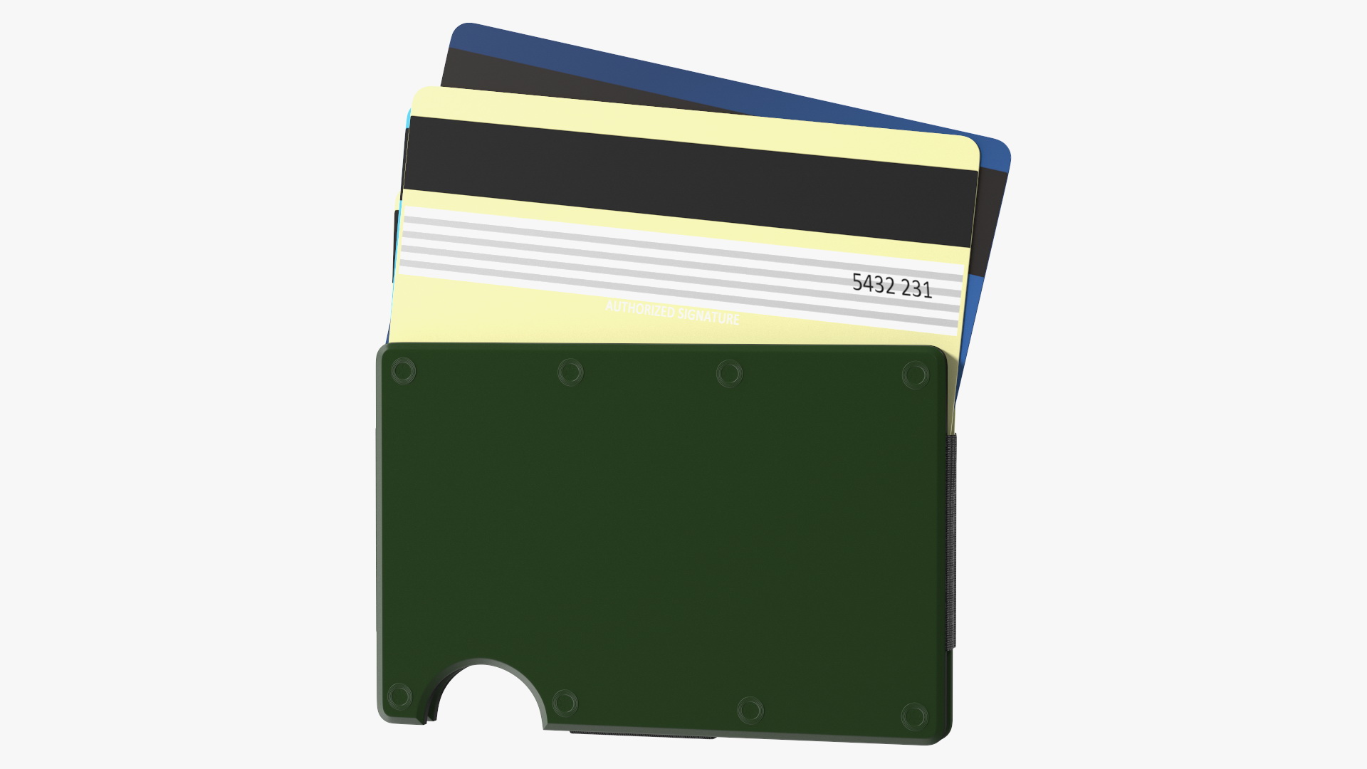 3D model Minimalistic Wallet Green