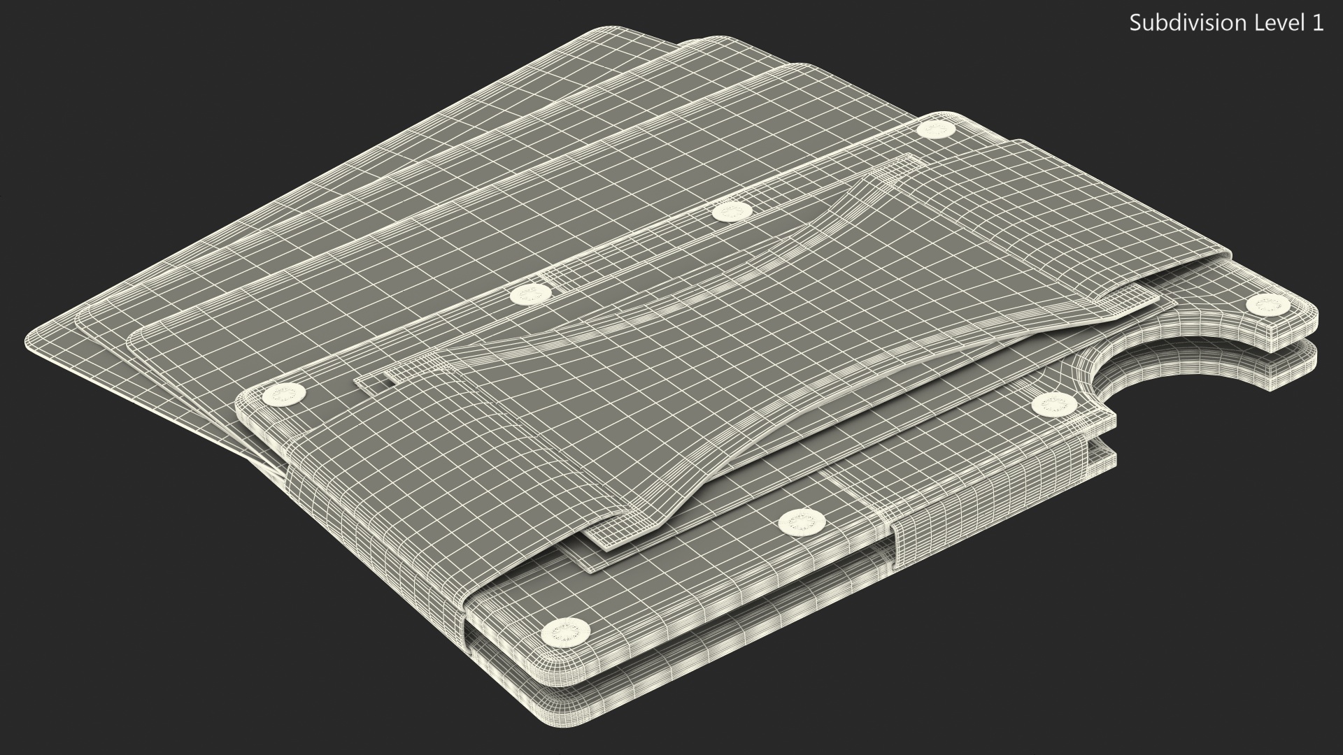 3D model Minimalistic Wallet Green