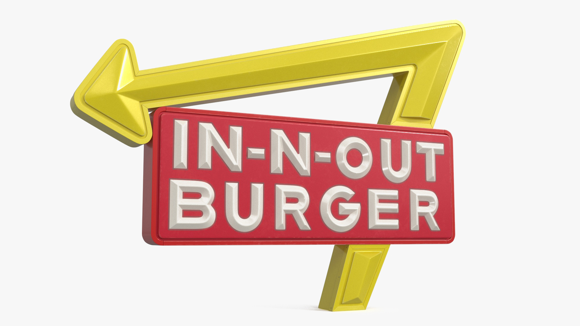 3D model In N Out Burger Sign