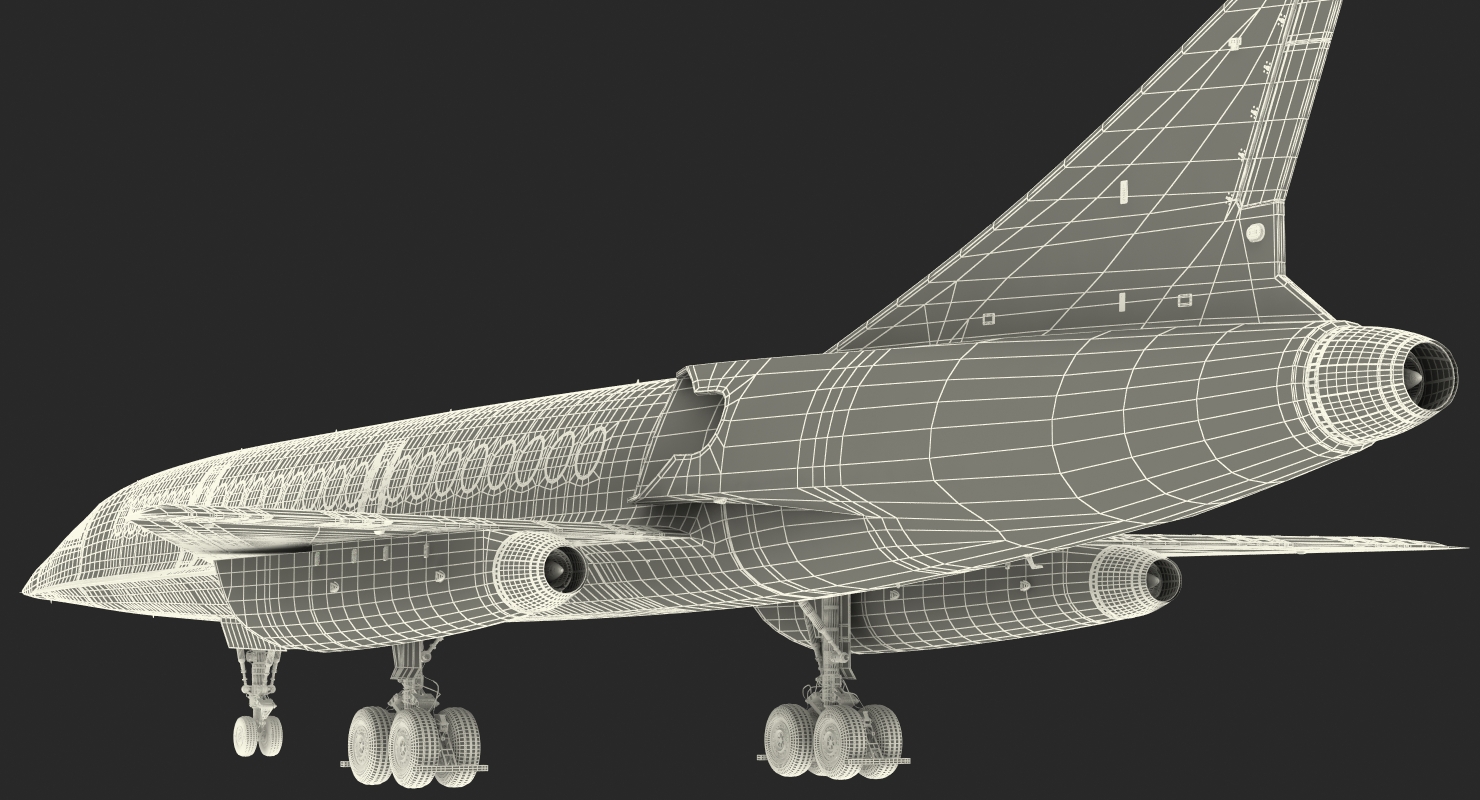 3D Boom Supersonic Jet Rigged