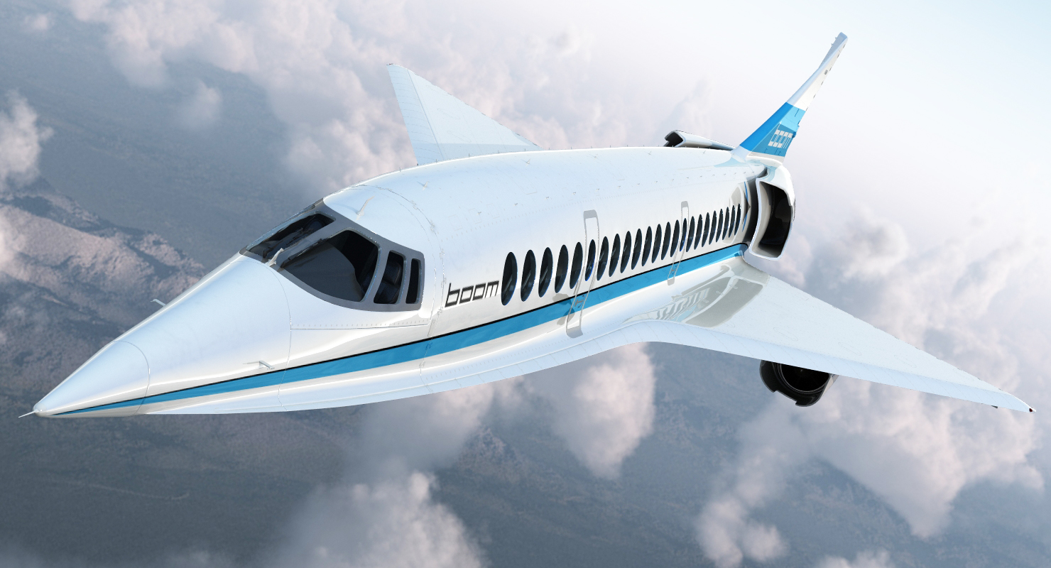 3D Boom Supersonic Jet Rigged