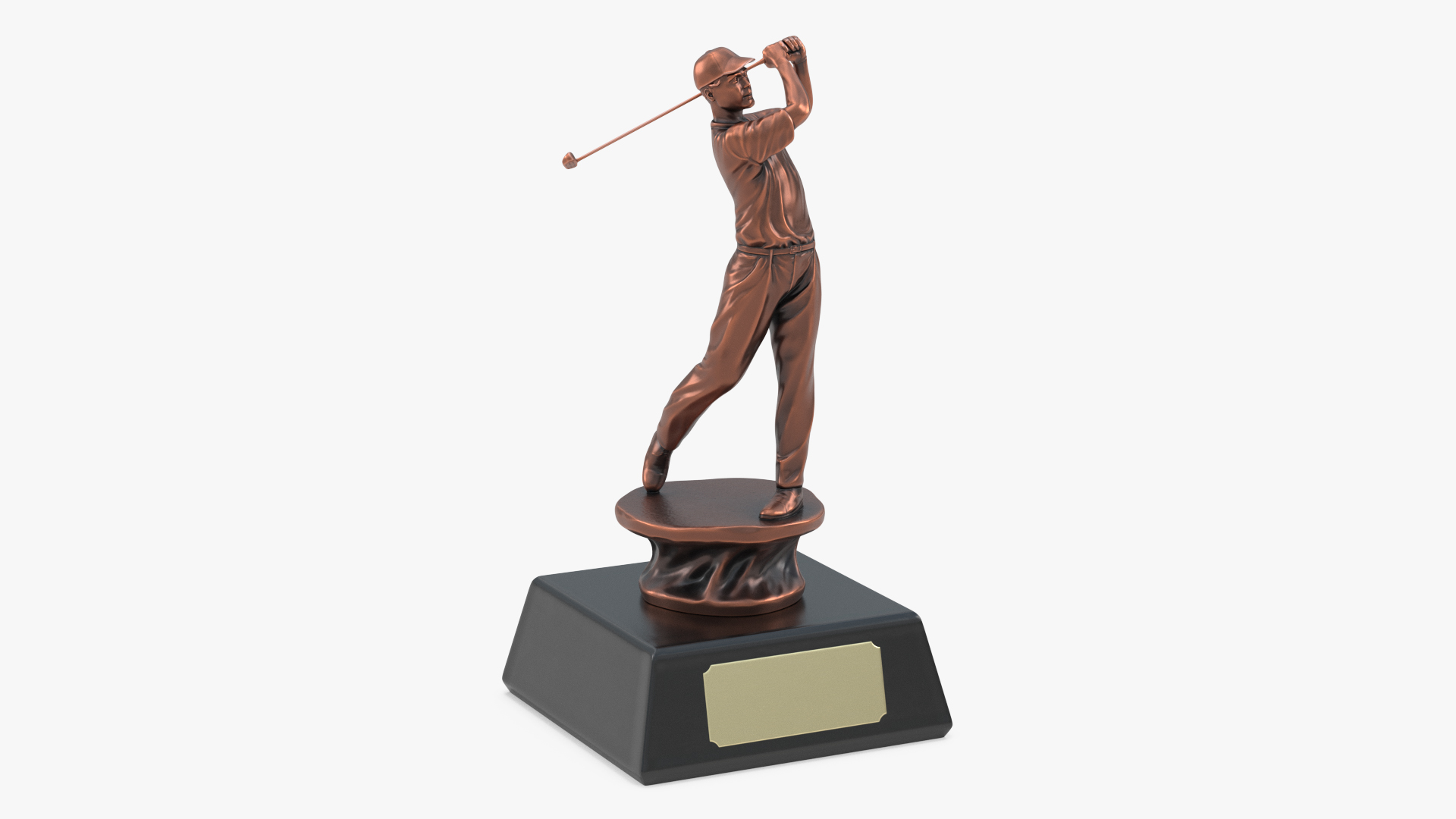 Golf Sport Trophy Bronze 3D model