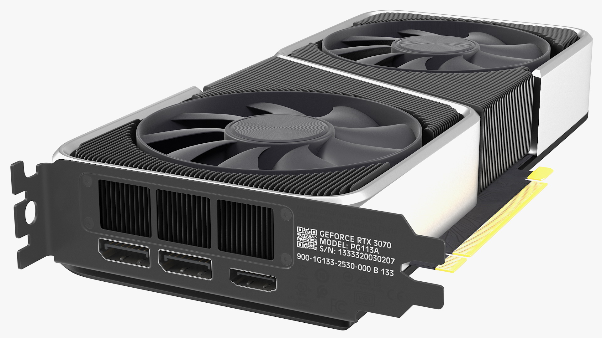 3D model Nvidia GeForce RTX 3070 Founders Edition