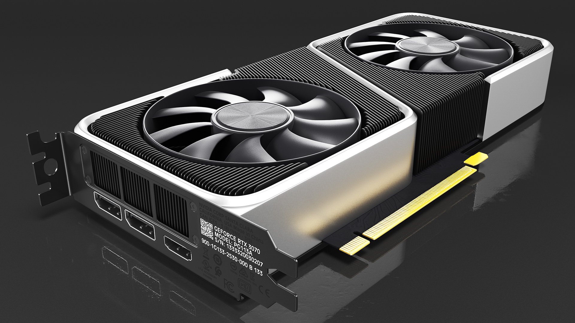 3D model Nvidia GeForce RTX 3070 Founders Edition