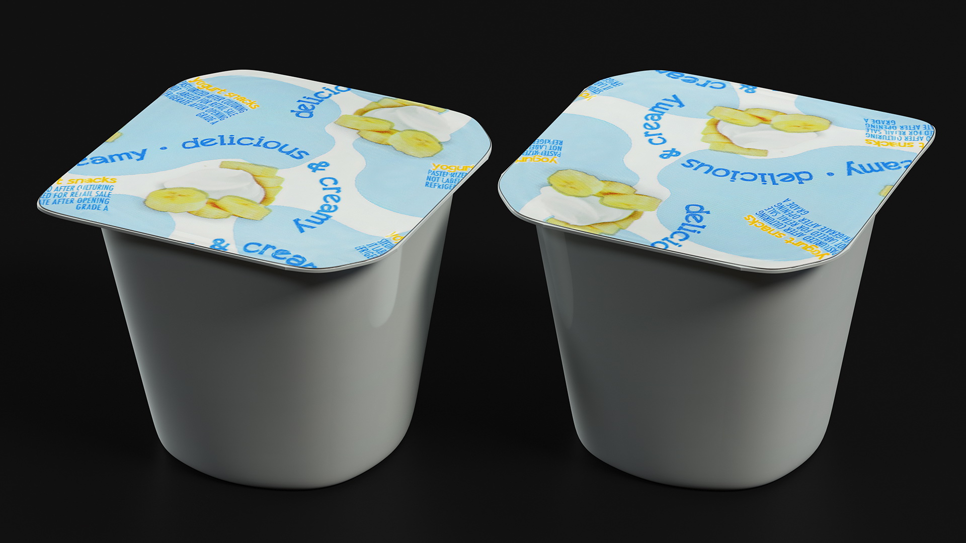 3D model Banana Yogurt Gerber