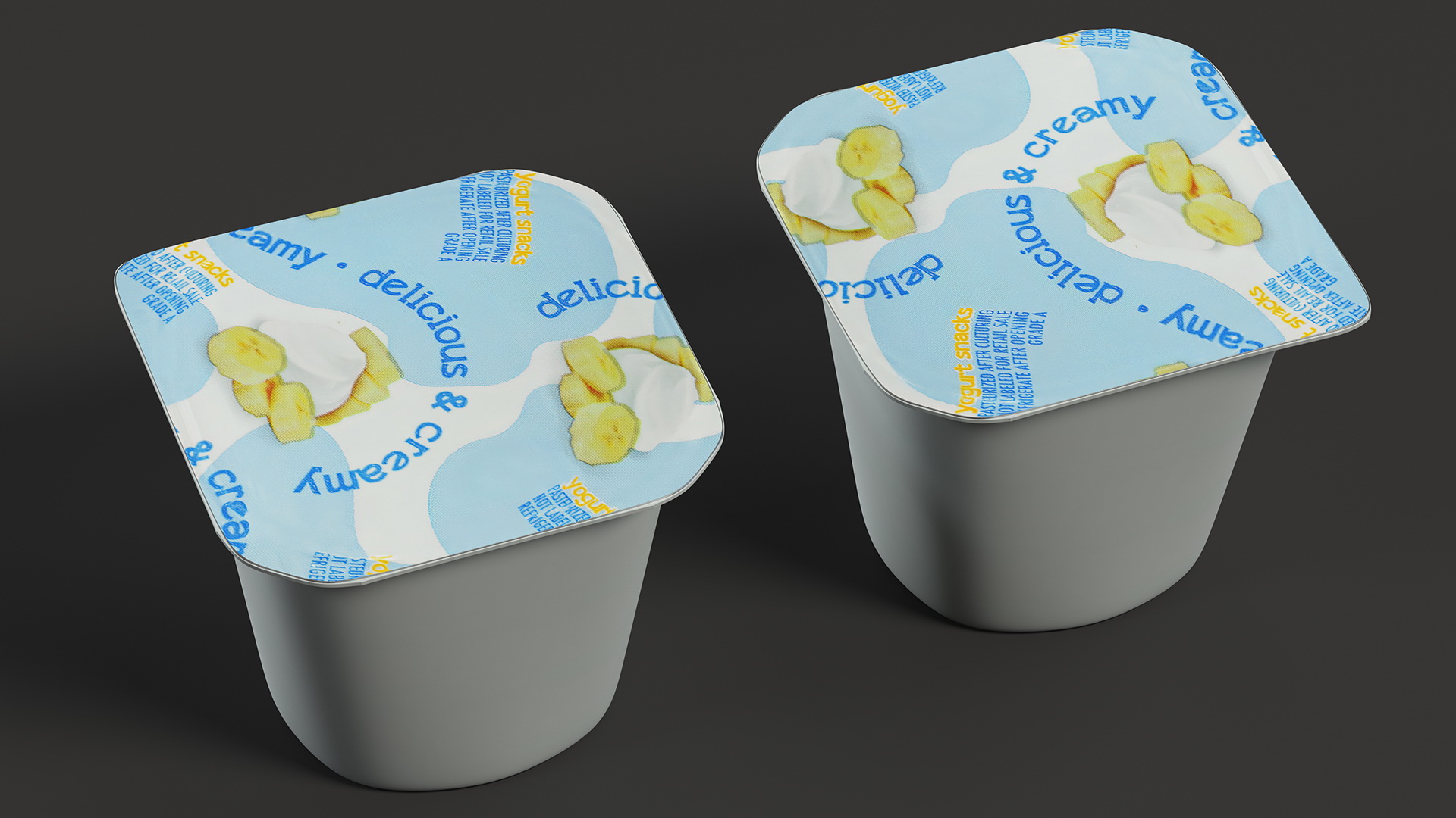 3D model Banana Yogurt Gerber