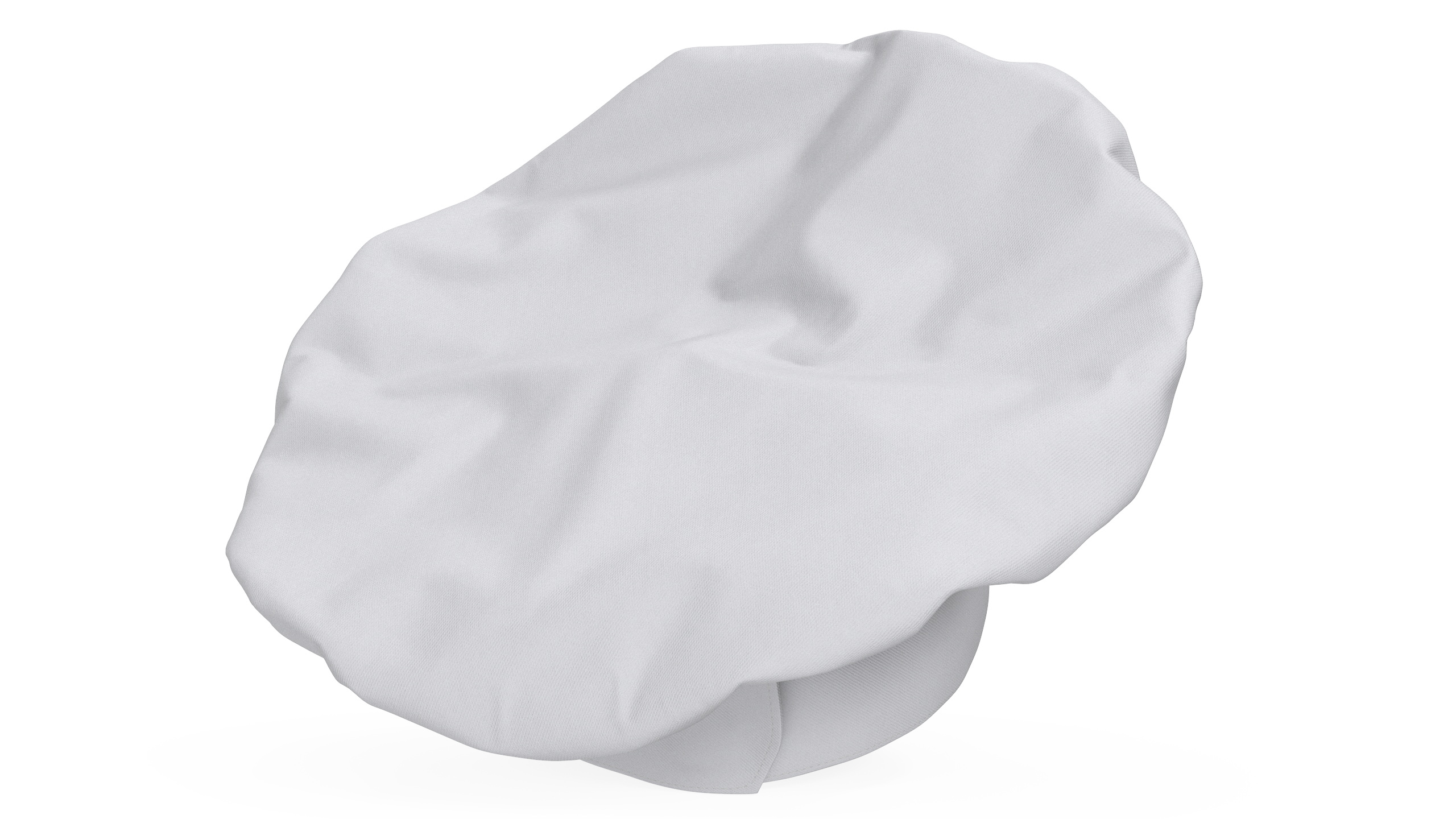 3D Chef Hat in White Color model