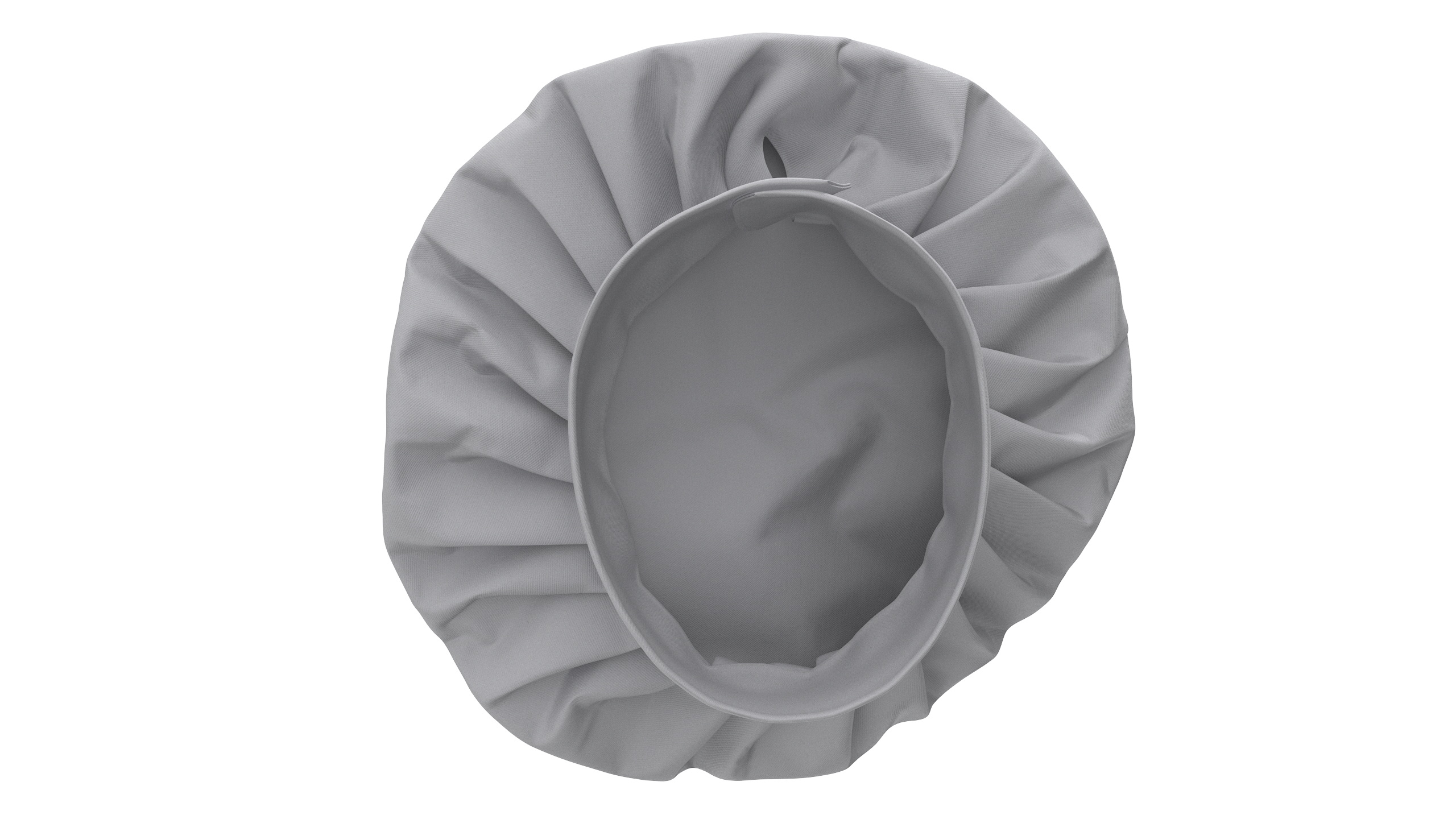 3D Chef Hat in White Color model