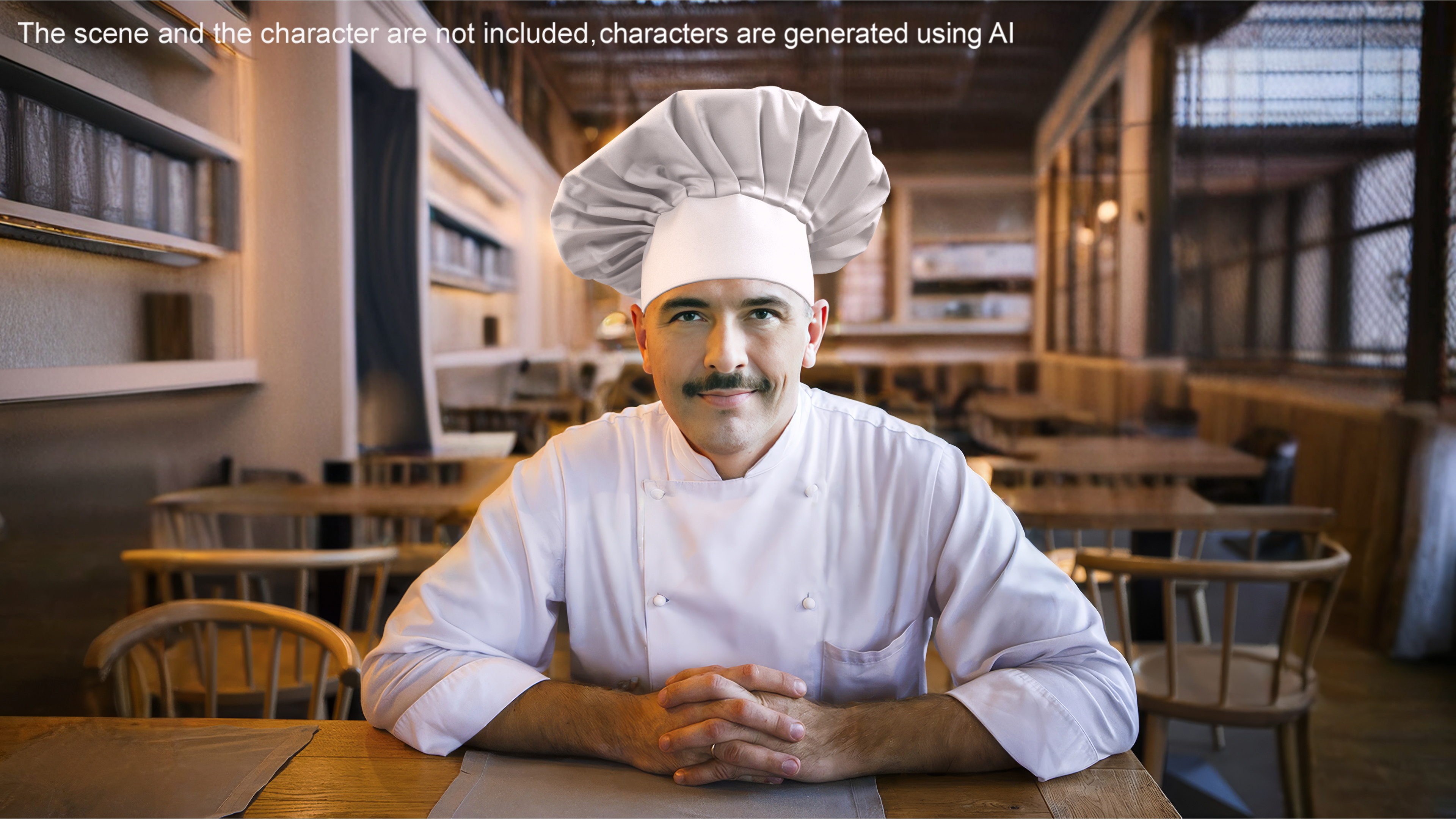 3D Chef Hat in White Color model