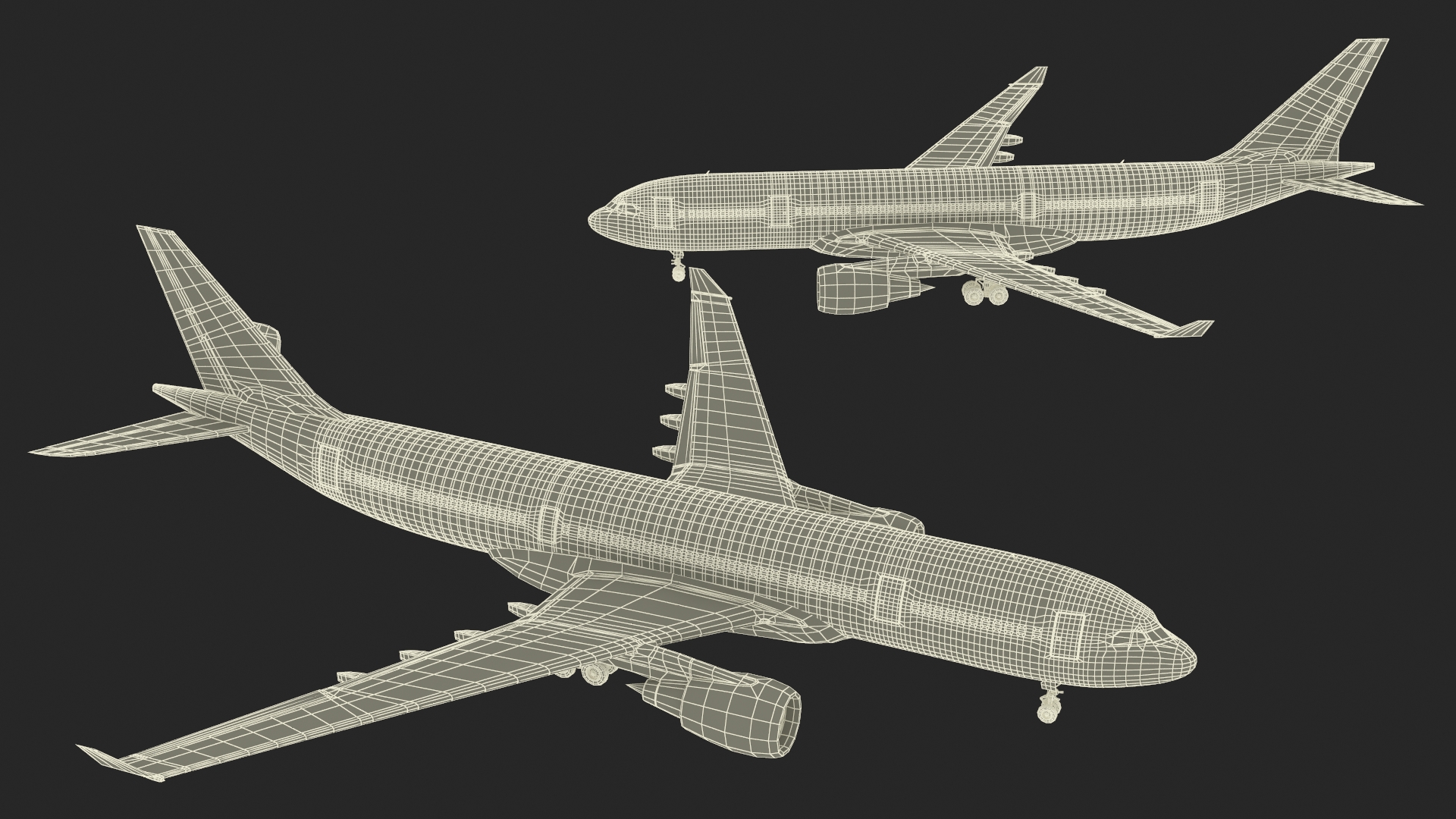 Airbus A330-200 Qatar Airways 3D model