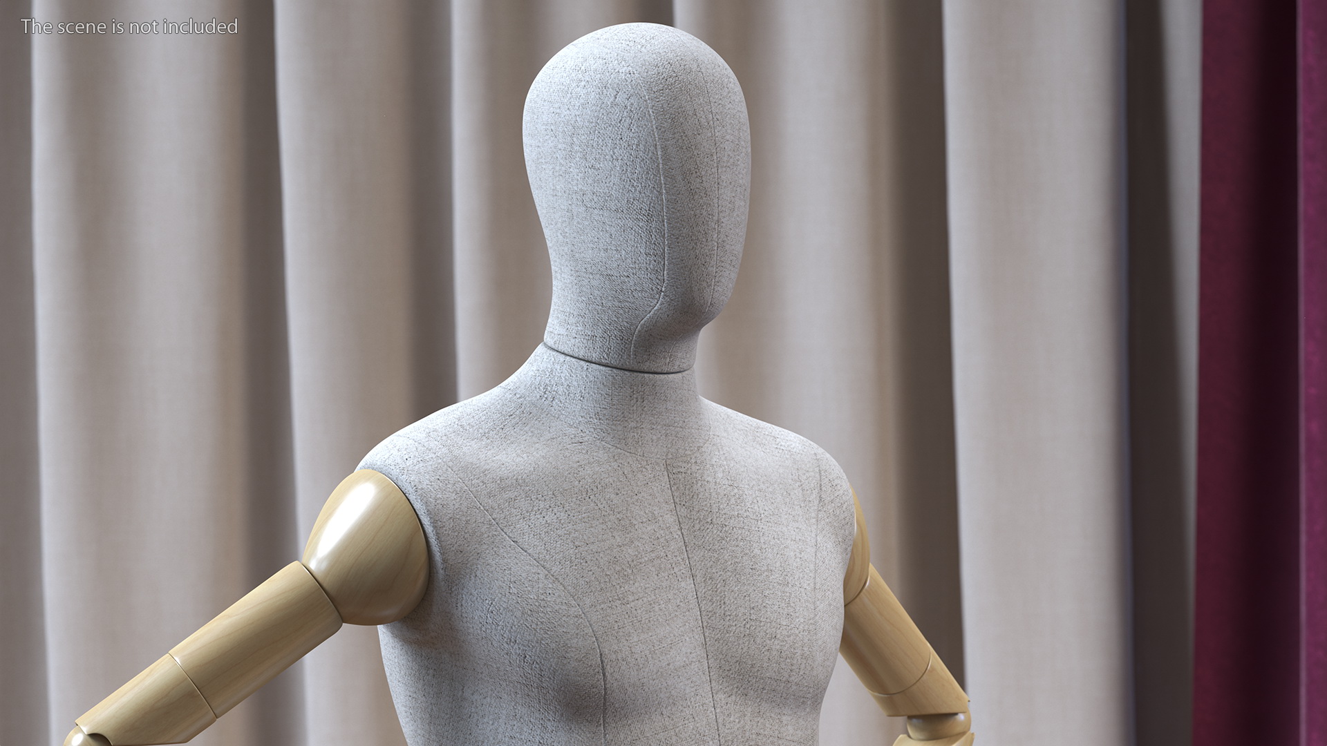 3D model Flexible Manikin Hands On Hips