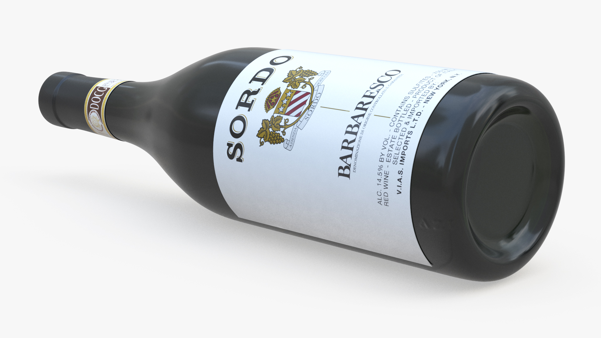 3D Sordo Barbaresco Bottle model