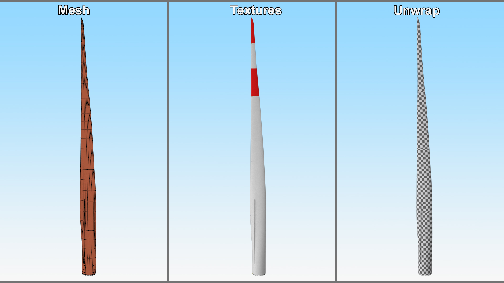 3D Offshore Wind Turbine Rotor Blade model