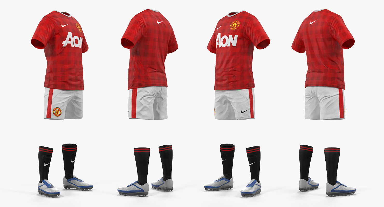 Soccer Uniform Manchester United 3D