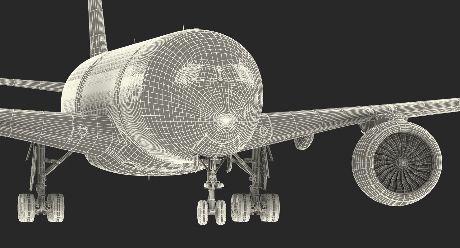 Airbus A350 800 Lufthansa Rigged 3D