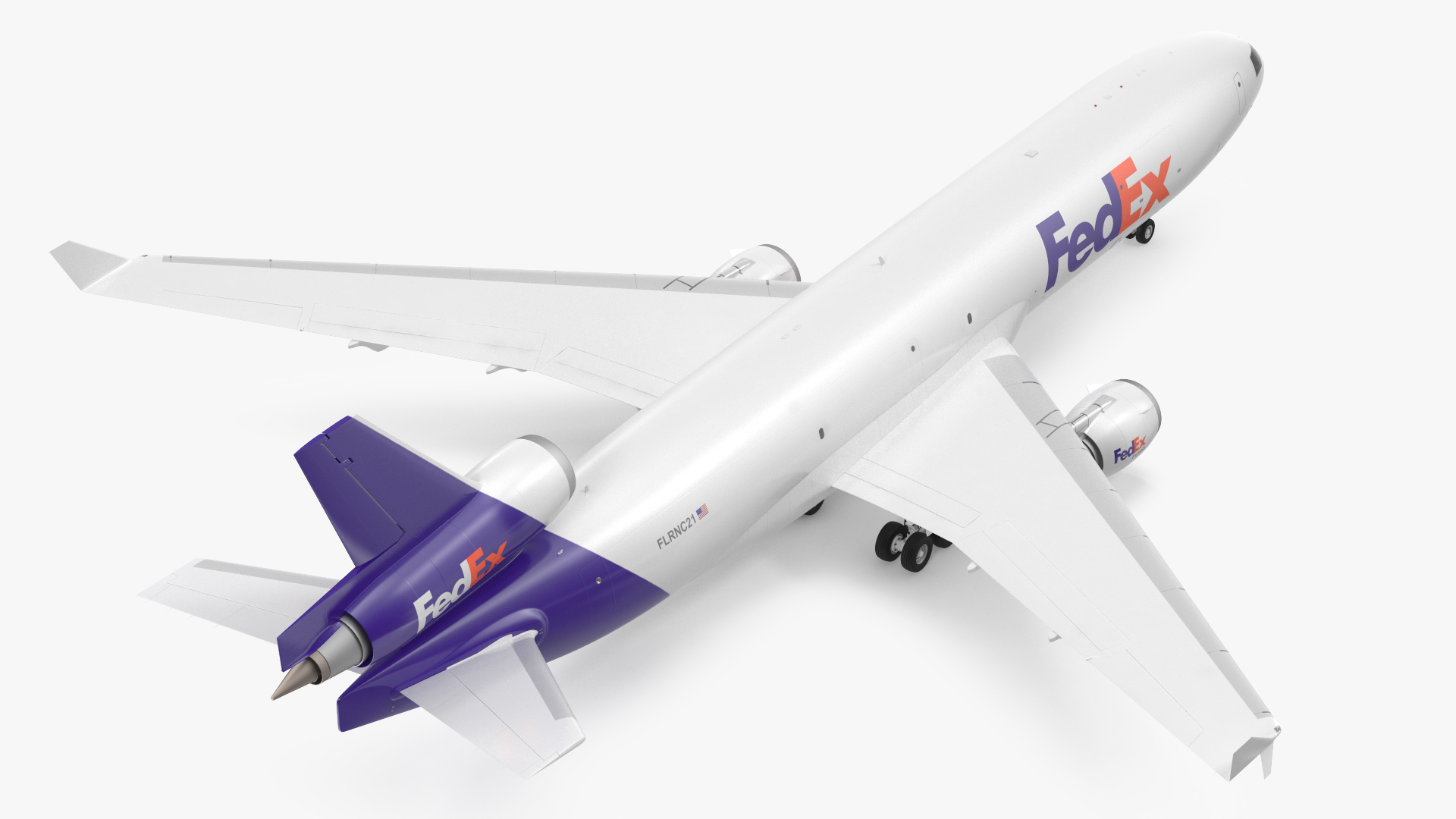 3D model McDonnell Douglas MD11 Tri Jet Airliner FedEx