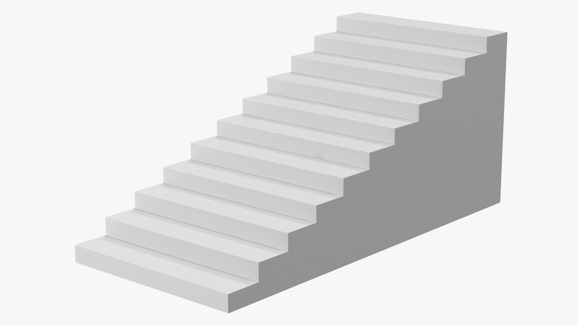 3D model Architectural White Stair