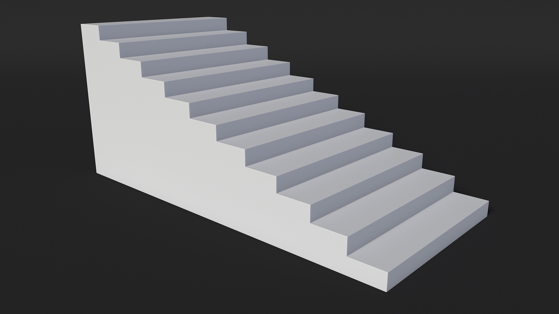 3D model Architectural White Stair