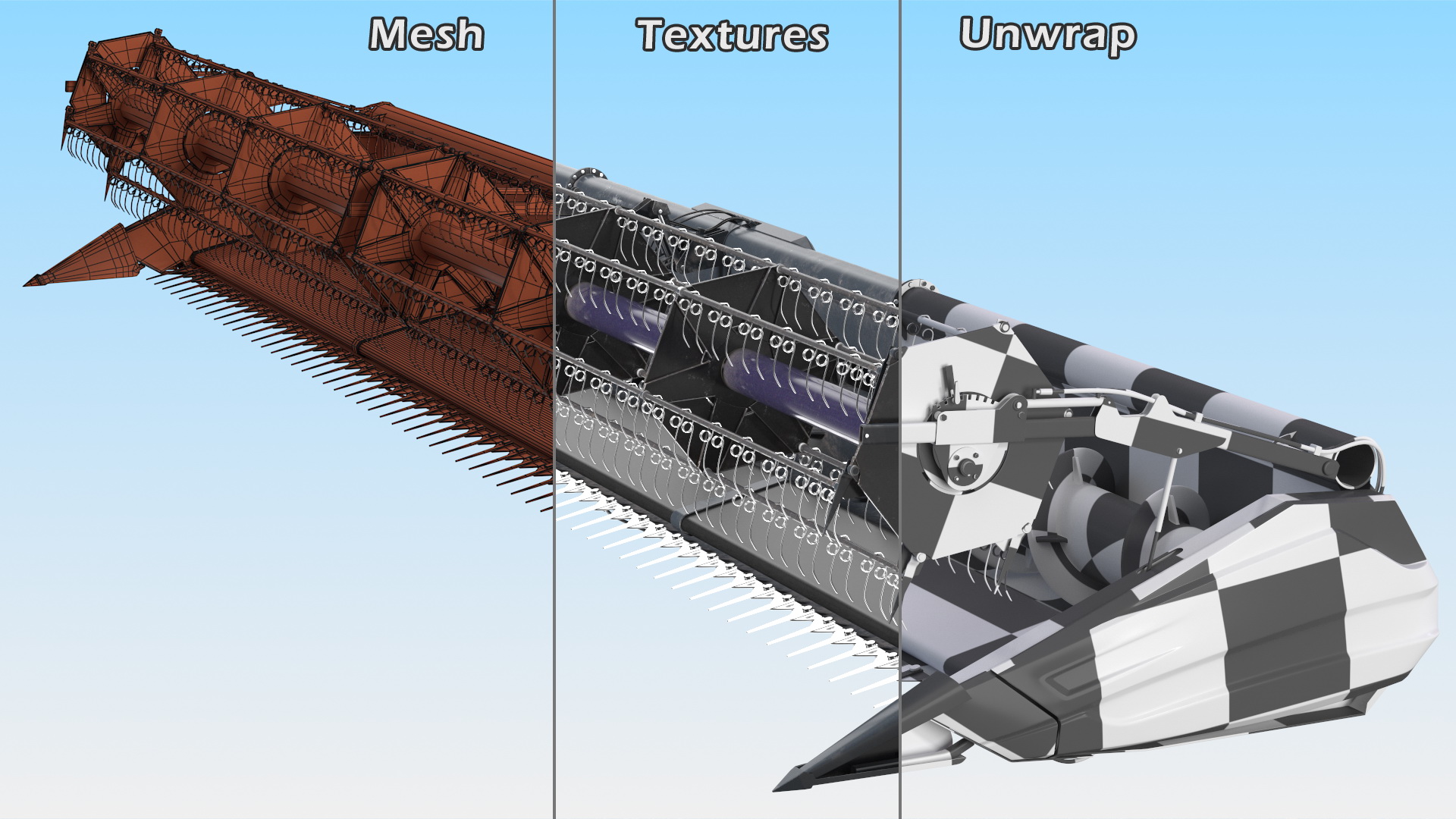 3D Massey Ferguson Ideal Header model