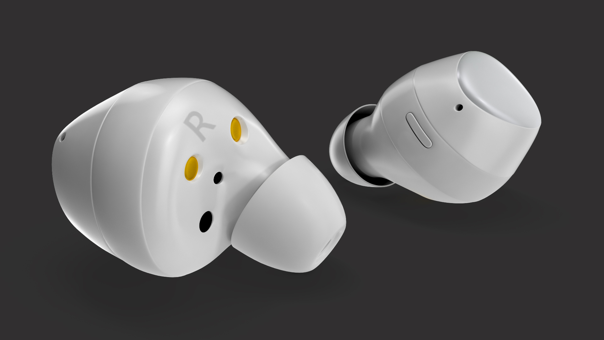 Samsung Galaxy Buds Plus TWS Earbuds White 3D