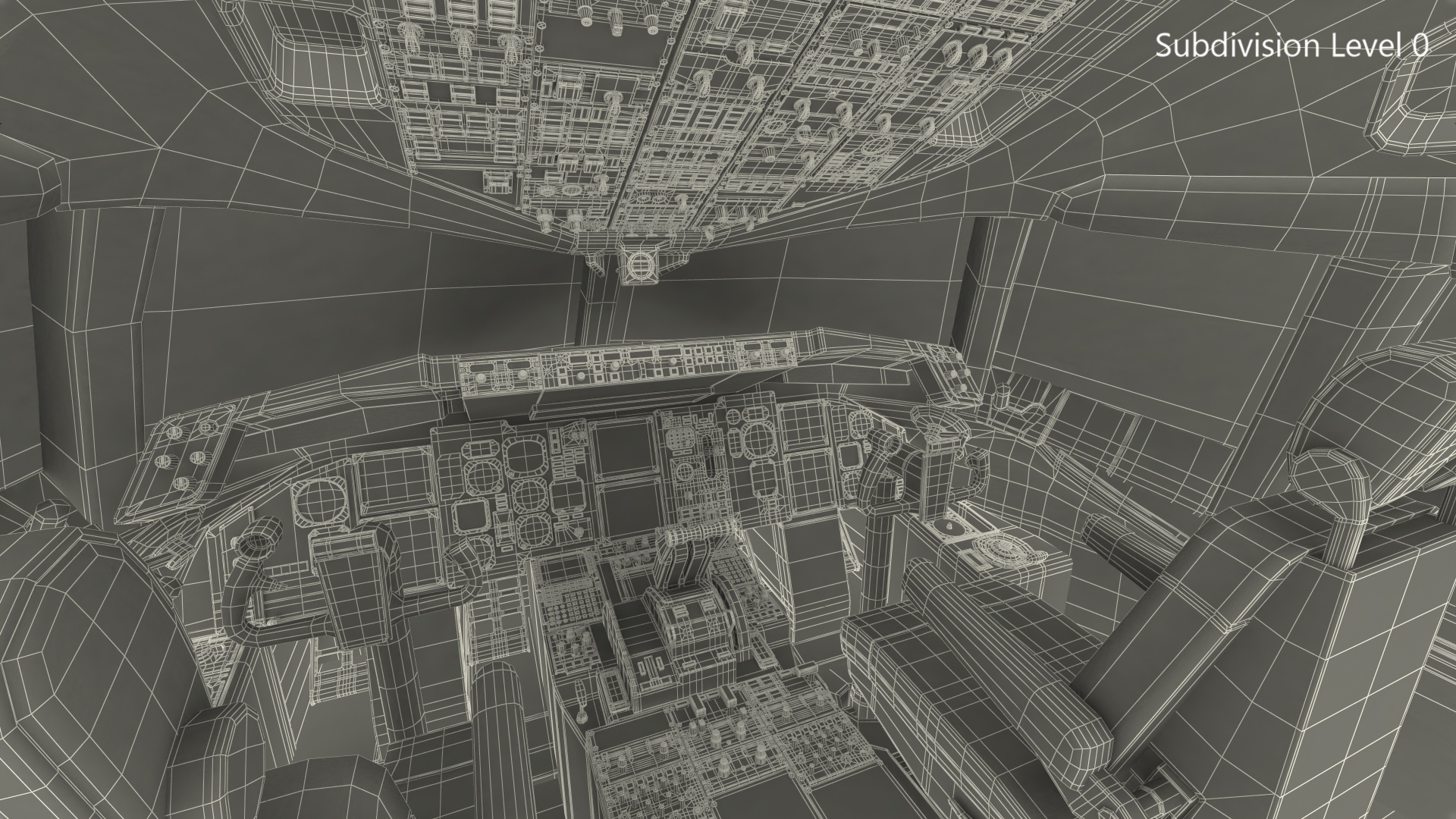 Boeing 757 200 Cockpit 3D