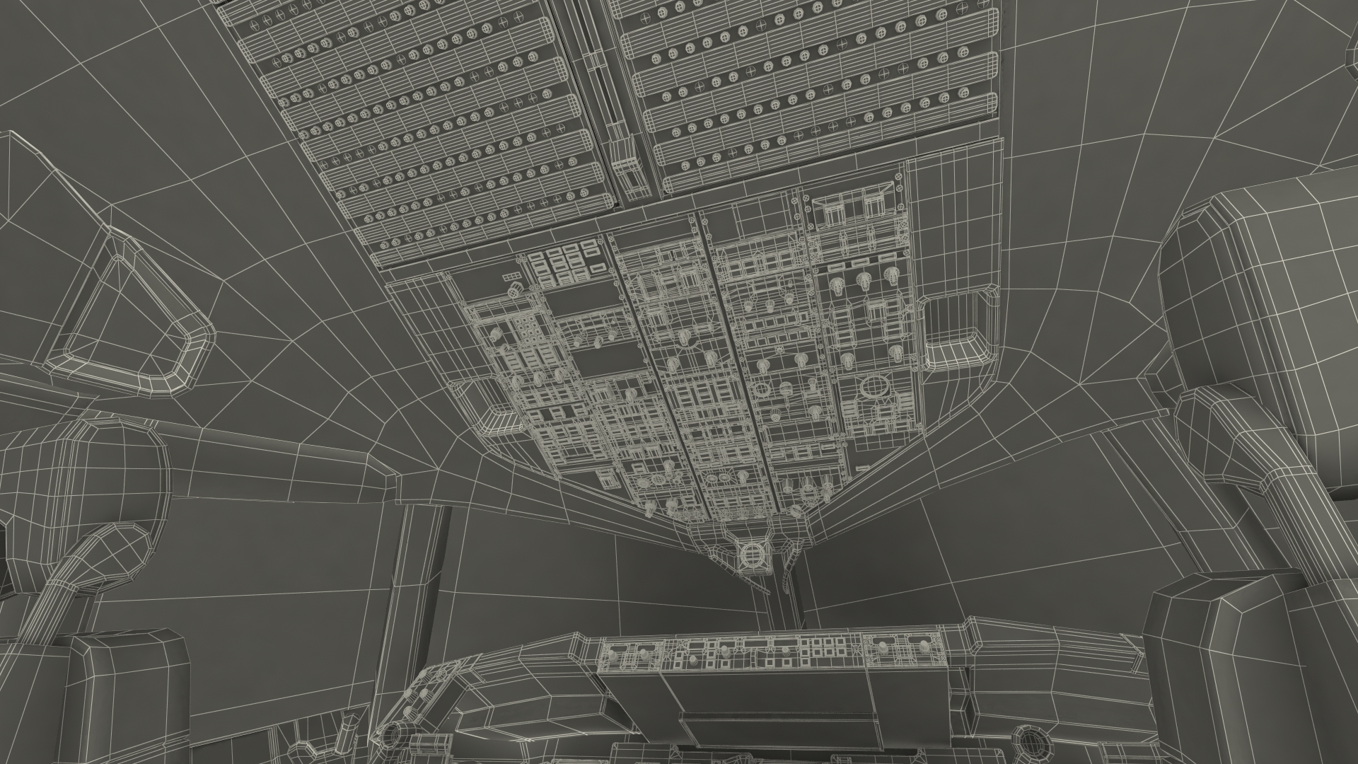 Boeing 757 200 Cockpit 3D