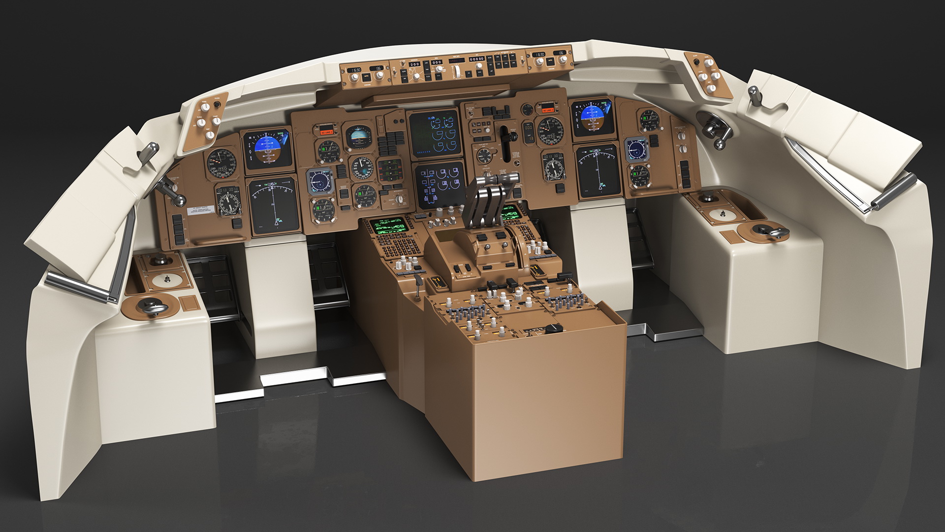 Boeing 757 200 Cockpit 3D