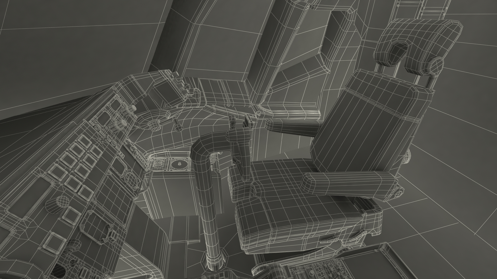 Boeing 757 200 Cockpit 3D