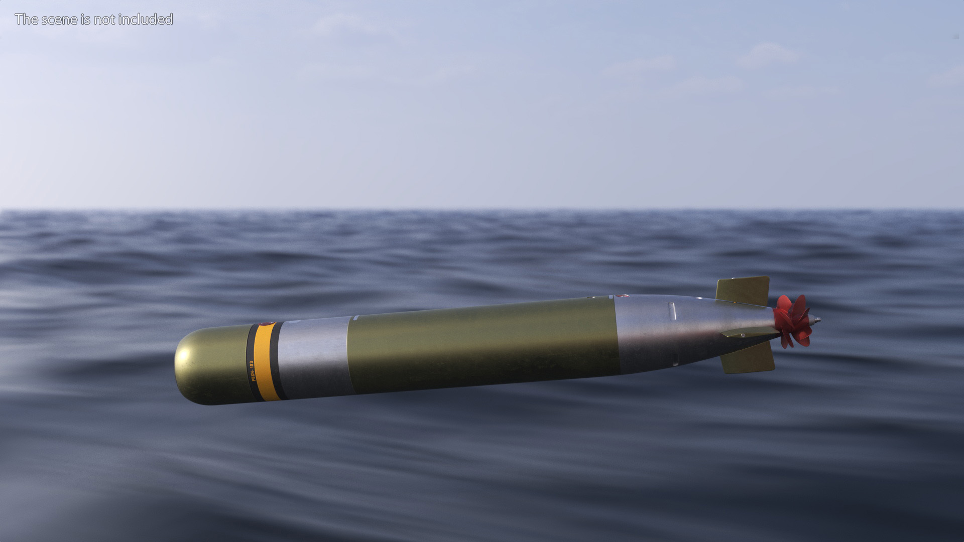 Mark 46 Torpedo 324mm Caliber 3D model