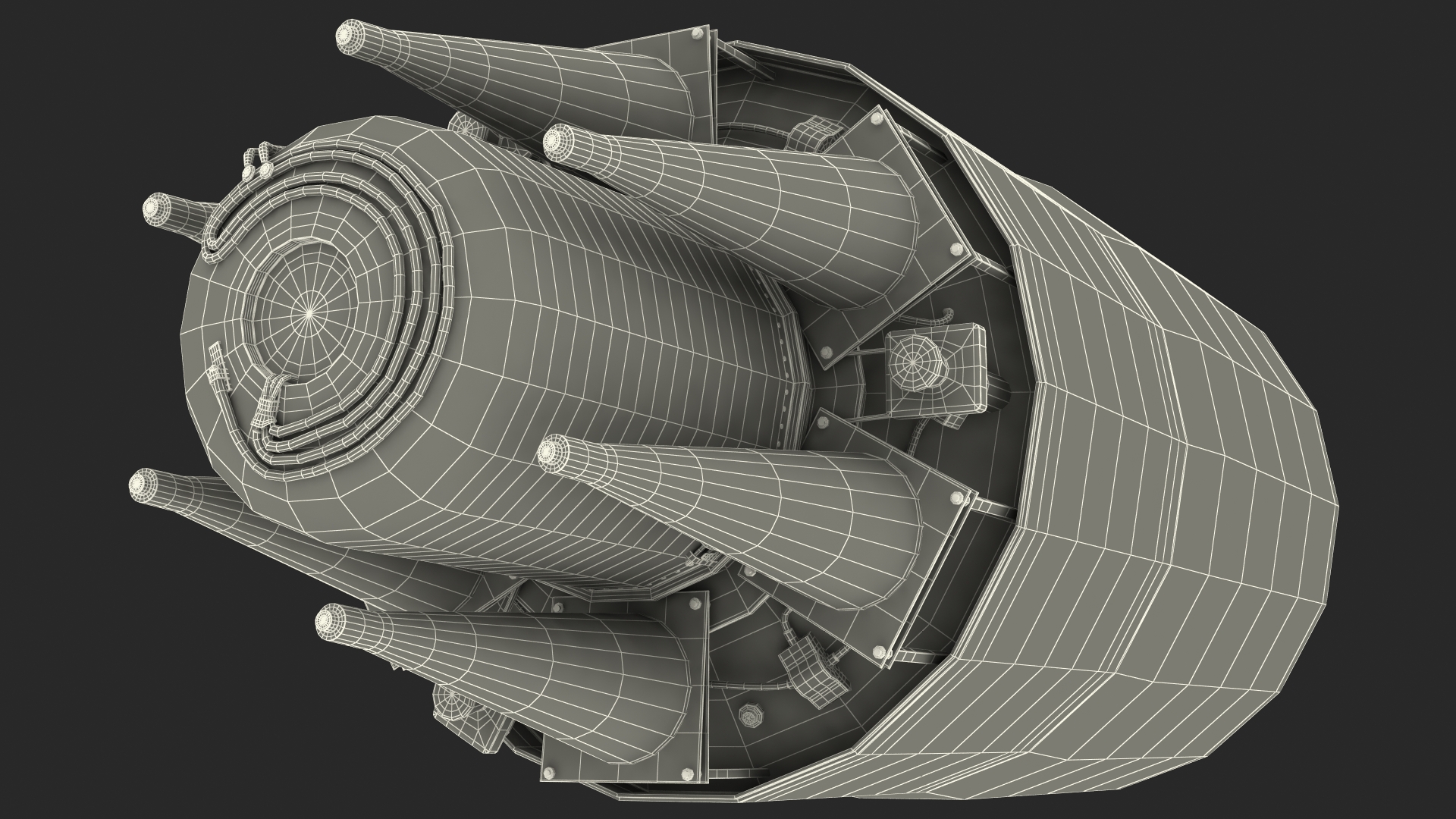 3D Trident II Ballistic Missile Warhead