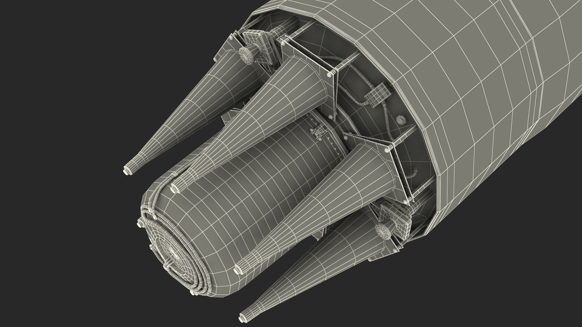 3D Trident II Ballistic Missile Warhead