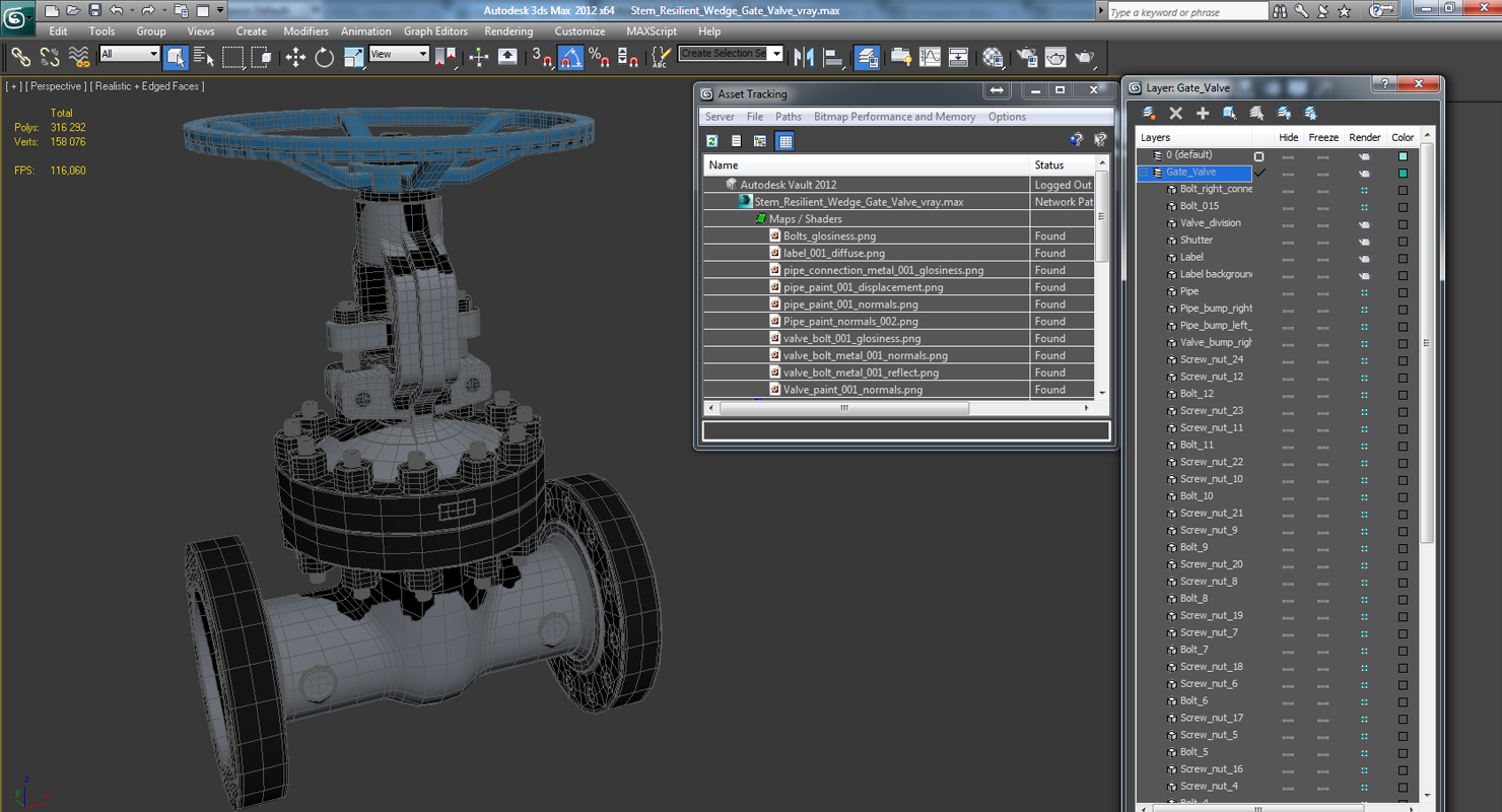 3D Stem Resilient Wedge Gate Valve