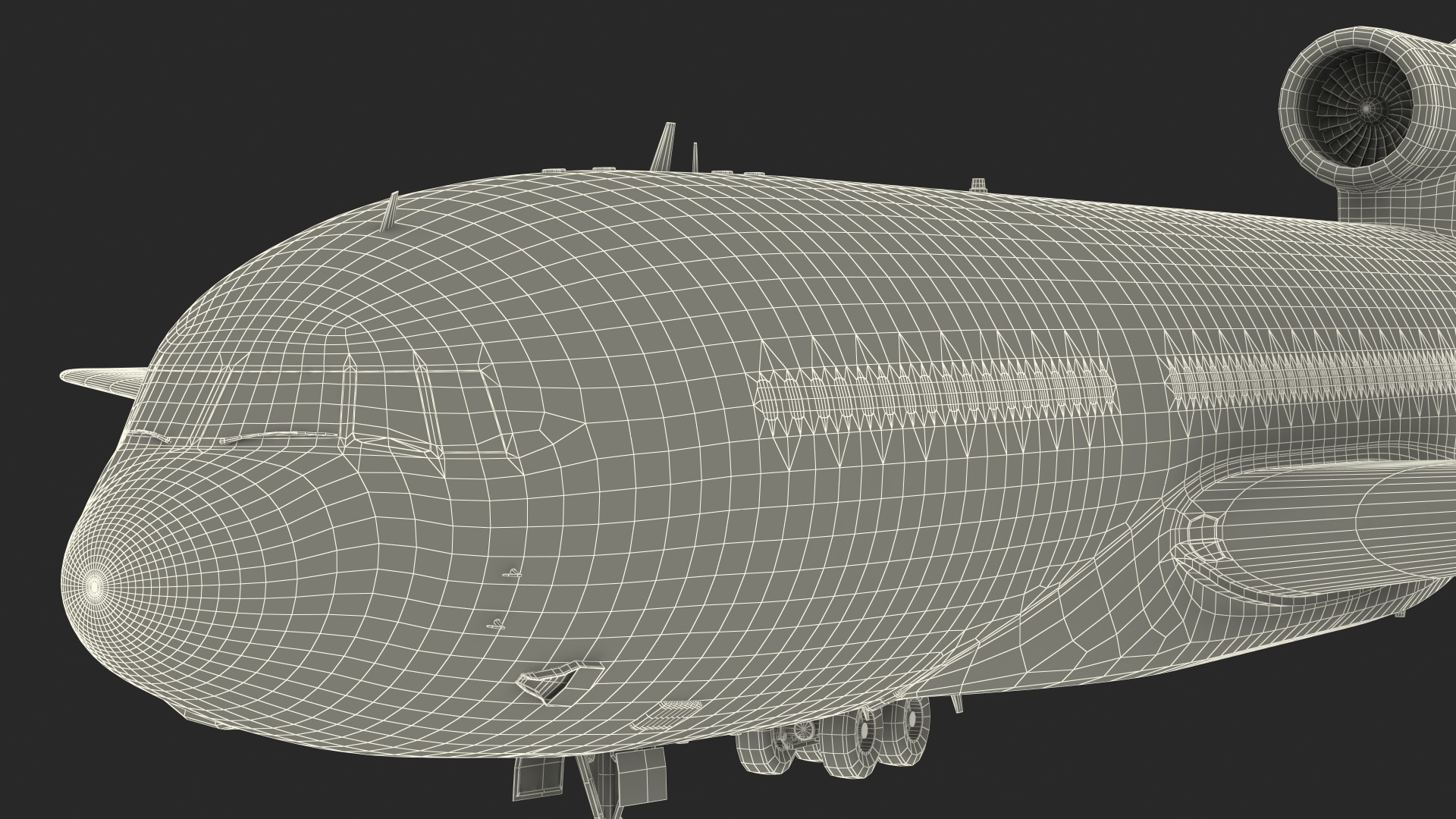 3D model Delta Air Lines Lockheed L1011 TriStar Rigged