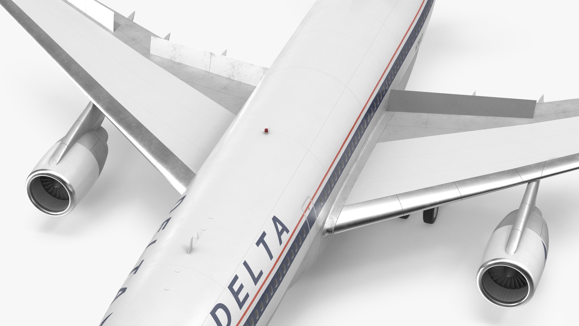 3D model Delta Air Lines Lockheed L1011 TriStar Rigged